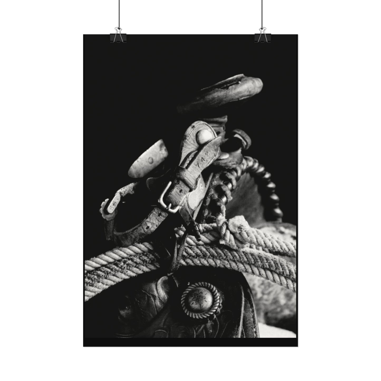 Saddle Up – Western Textured Watercolor Matte Posters