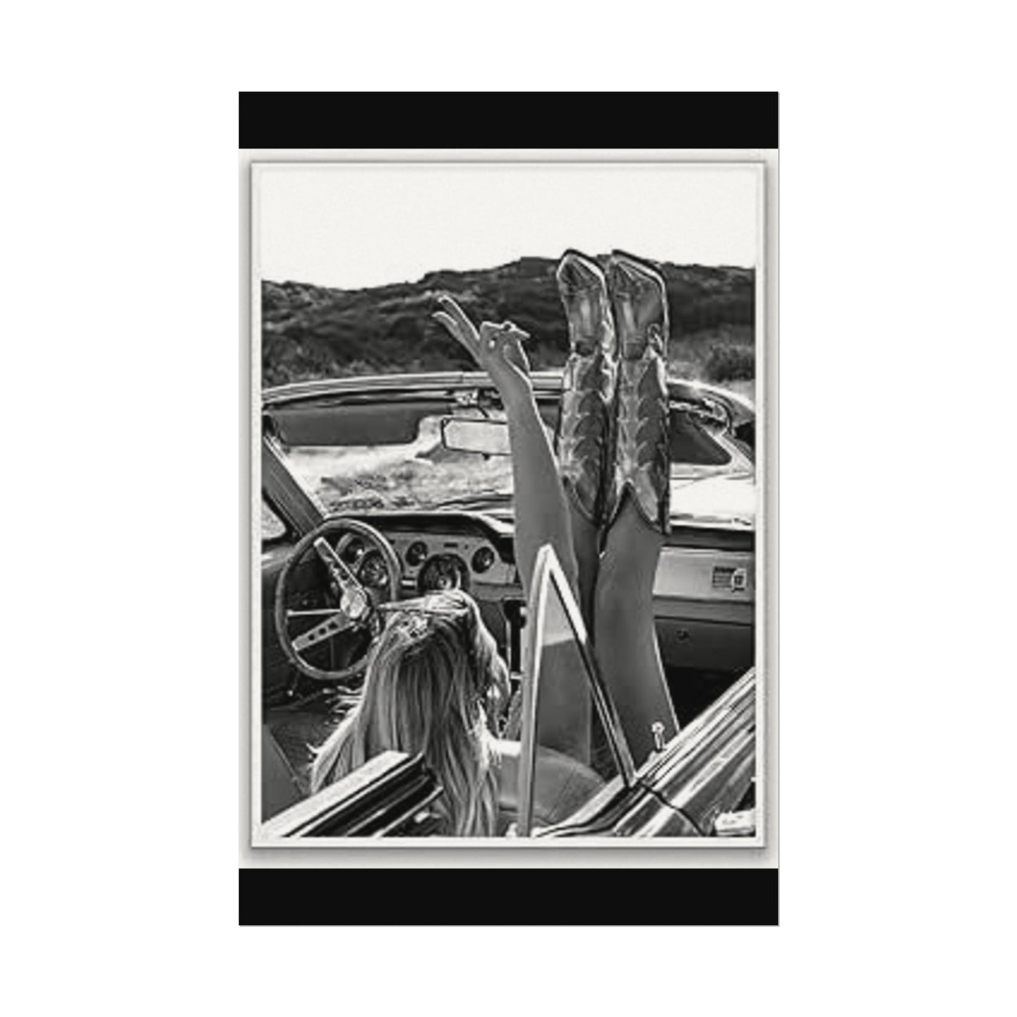 Wild At Heart – Western Textured Watercolor Matte Posters