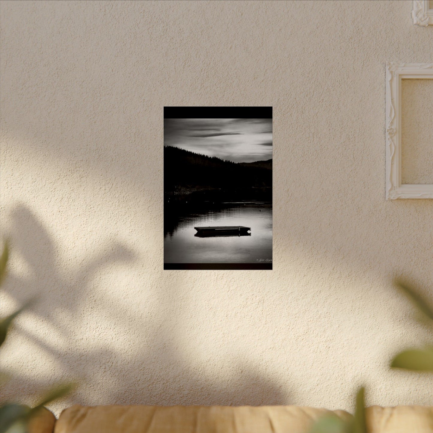 He Leads Me Beside Still Waters – Western Textured Watercolor Matte Posters