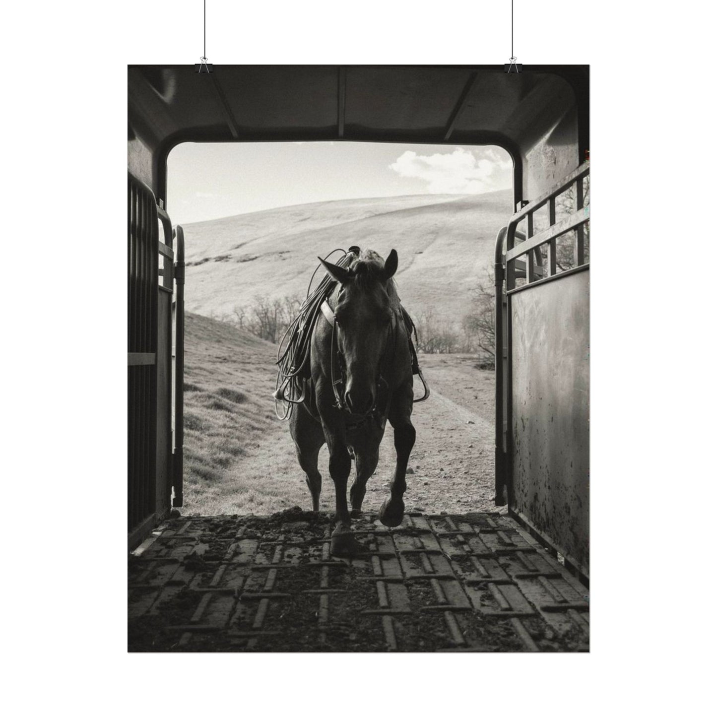 Leathered & Loaded – Western Textured Watercolor Matte Posters