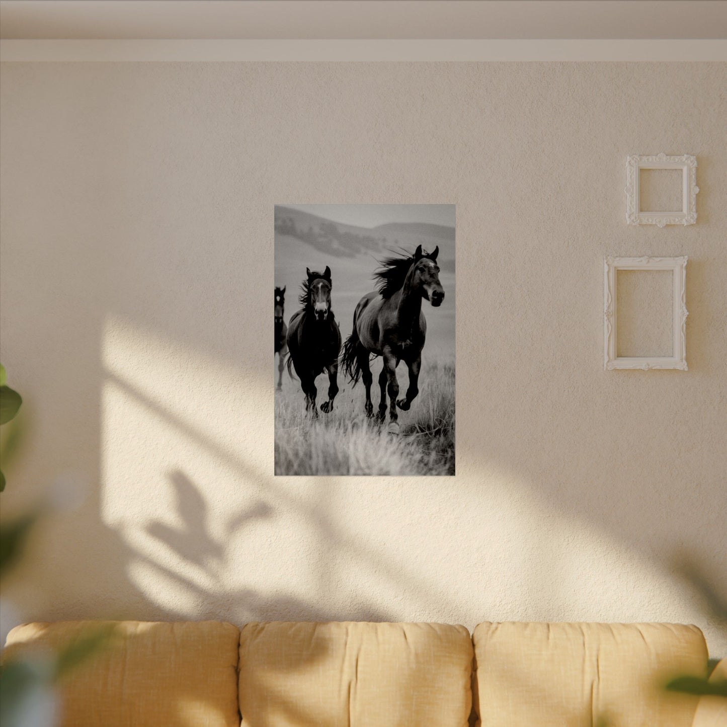 Running With Focus – Western Textured Watercolor Matte Posters