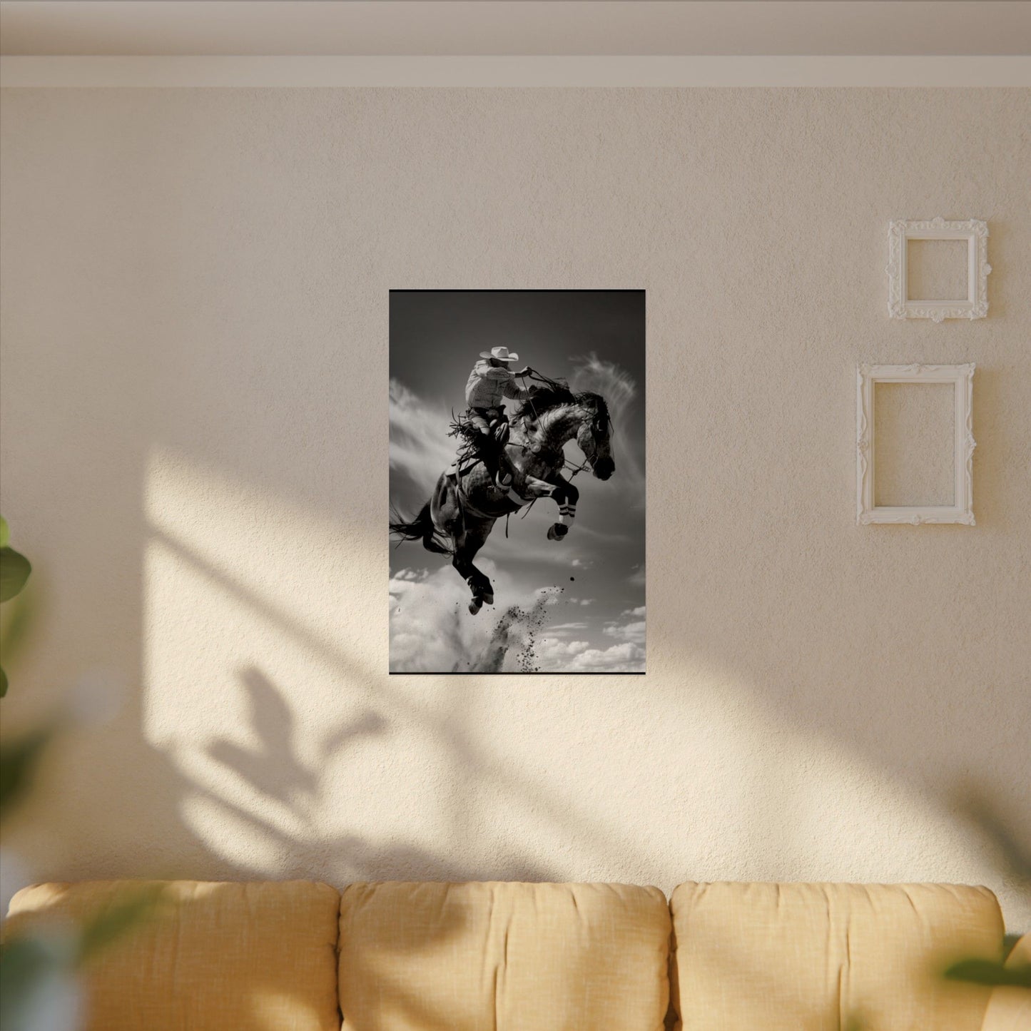 Rolling Thunder – Western Textured Watercolor Matte Posters