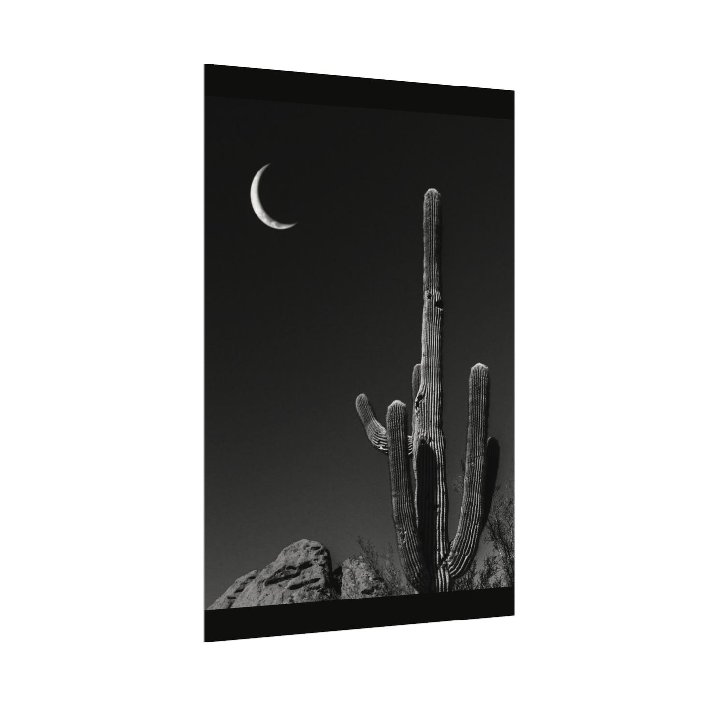 Desert Night Sky– Western Textured Watercolor Matte Posters