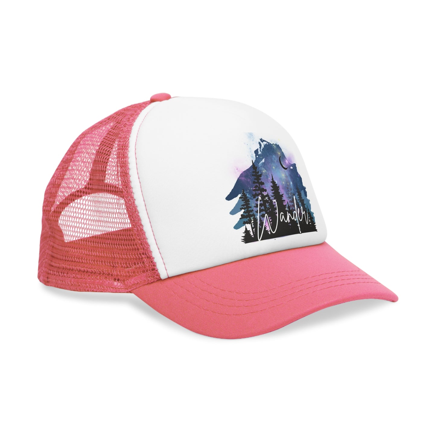 Wander Galaxy & Forrest Hat, Retro Trucker Hat, Angler Gifts , Outdoor Accessory, Beer Lover Gift, Summer BBQ Essential