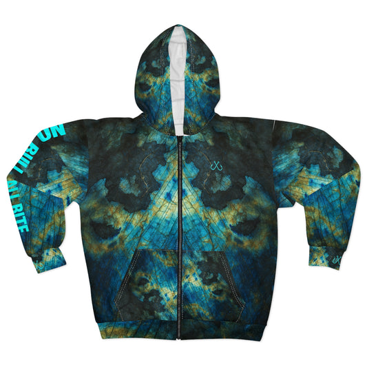 Deep Drift Hooked Horizon Co.  Coral Inspired Fishing Tee Colorful Zip Hoodie, Gifts for Her Gifts for Him, Angler Gear