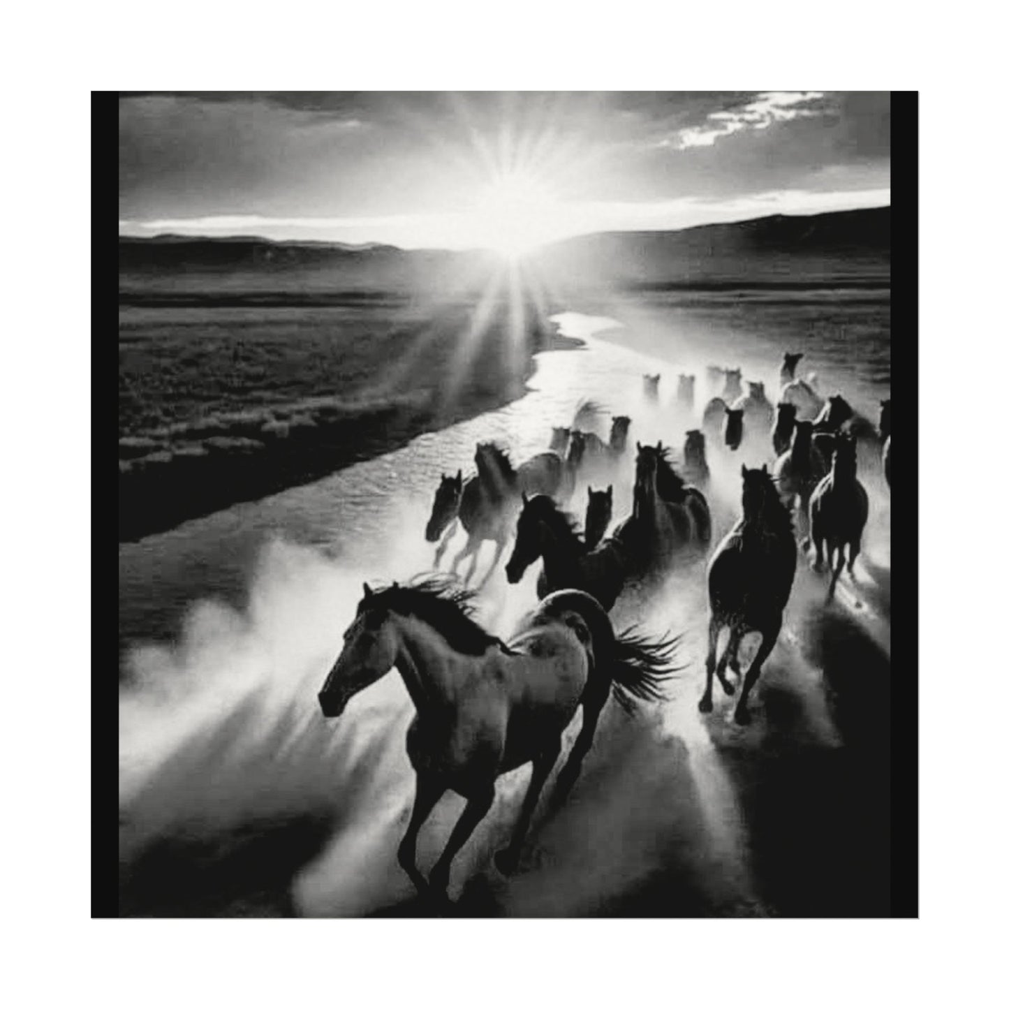 Chasing Dawns Grace – Western Textured Watercolor Matte Posters