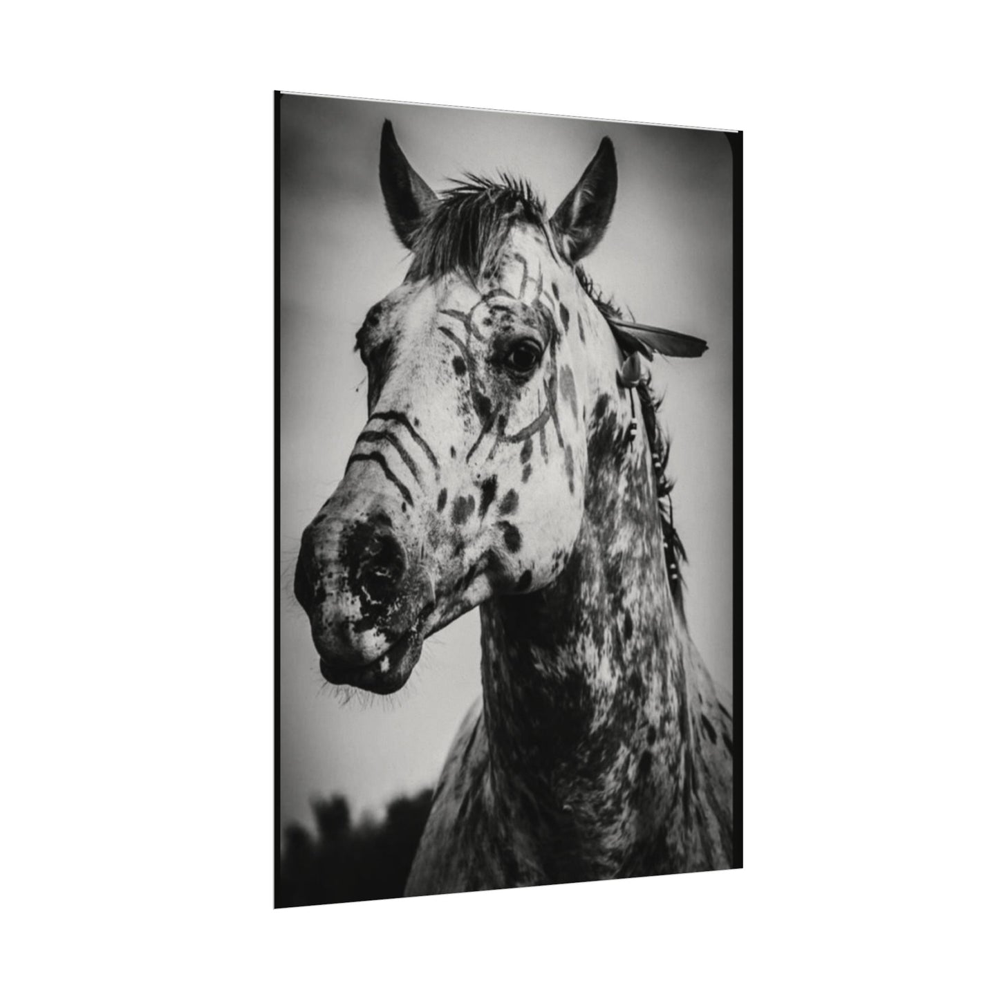 Pale Rider – Western Textured Watercolor Matte Posters