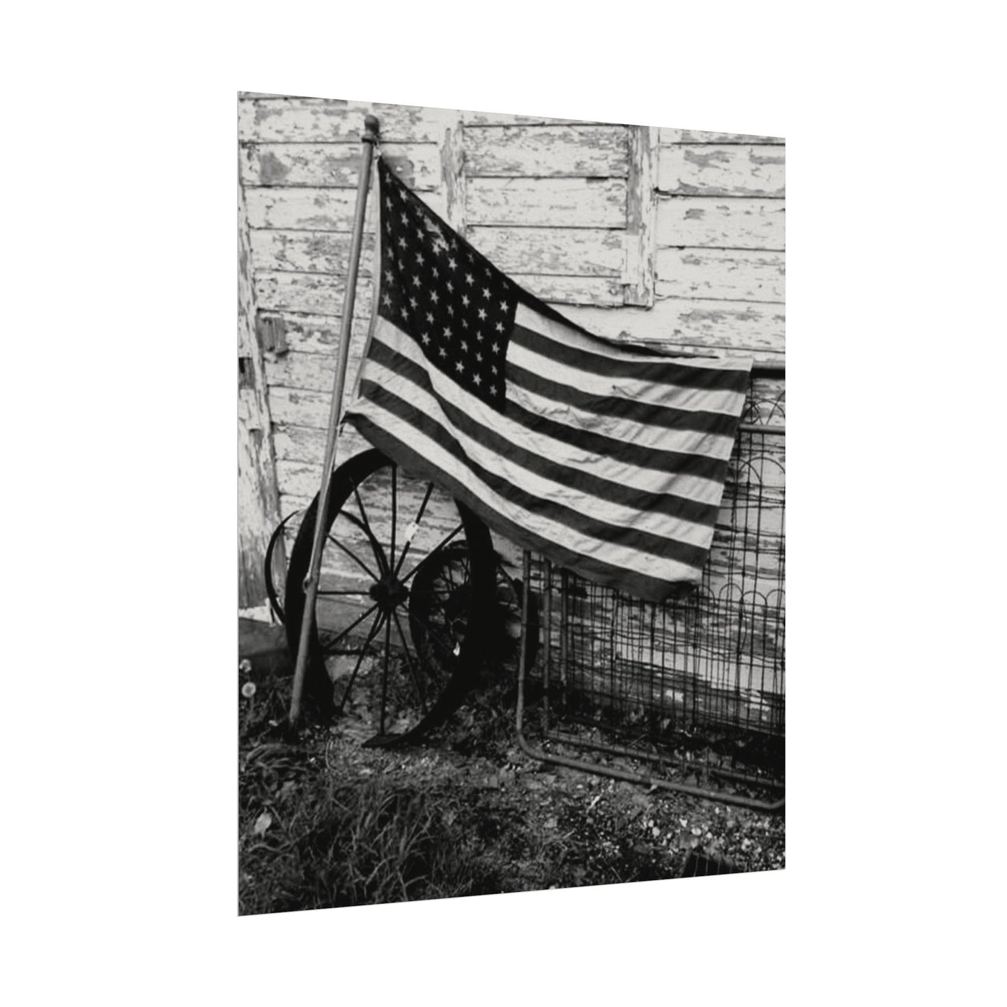 American Grit – Western Textured Watercolor Matte Posters