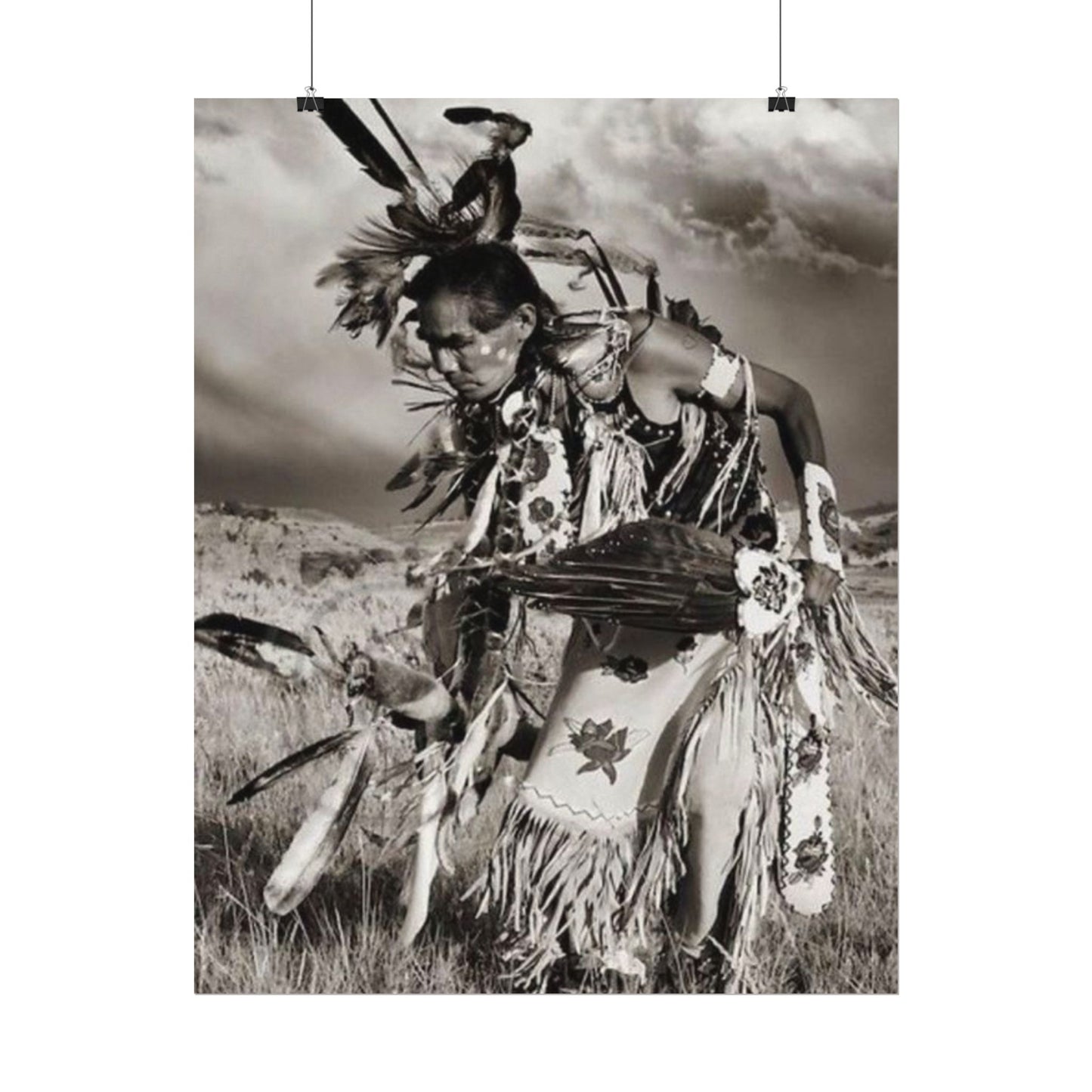 The Dancing Spirit – Western Textured Watercolor Matte Posters