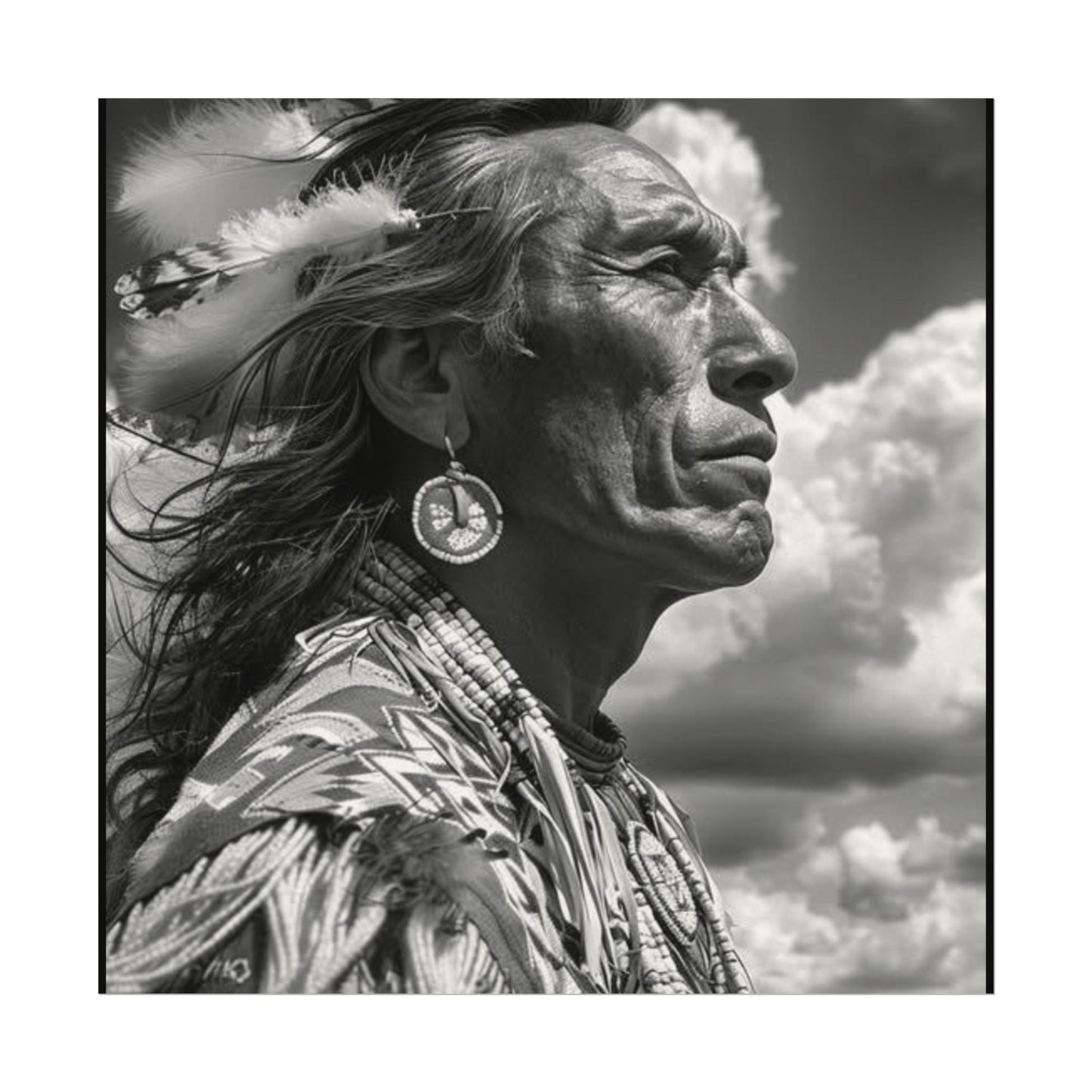 The Ancestral Winds Are Calling  – Western Textured Watercolor Matte Posters