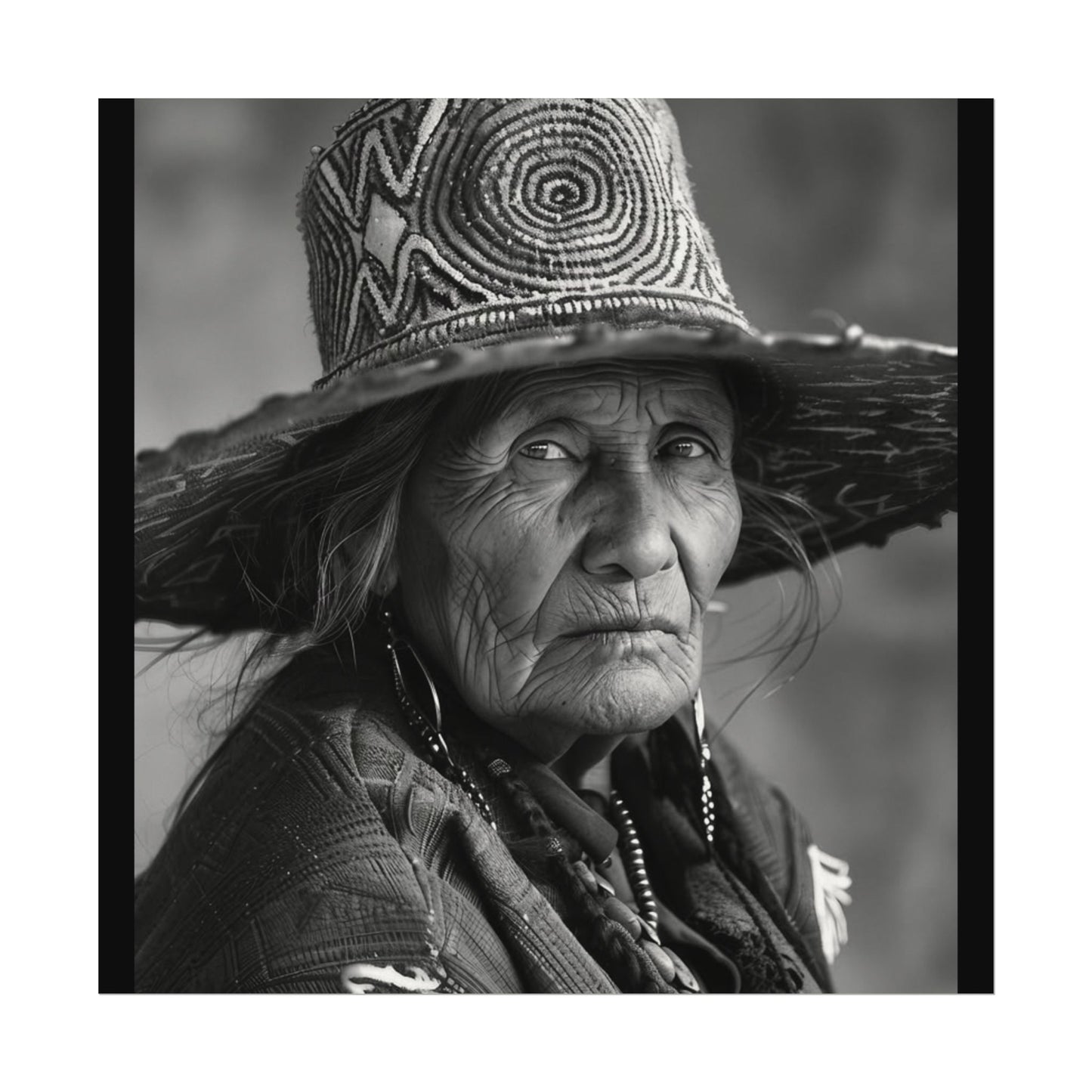 Eyes Of The Ancestors – Western Textured Watercolor Matte Posters