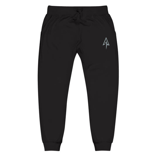 Arrow Ridge Cozy Embroidered Unisex Fleece Sweatpants for Relaxation, Casual Wear, Gifts, Holiday Comfort, Lounge Wear