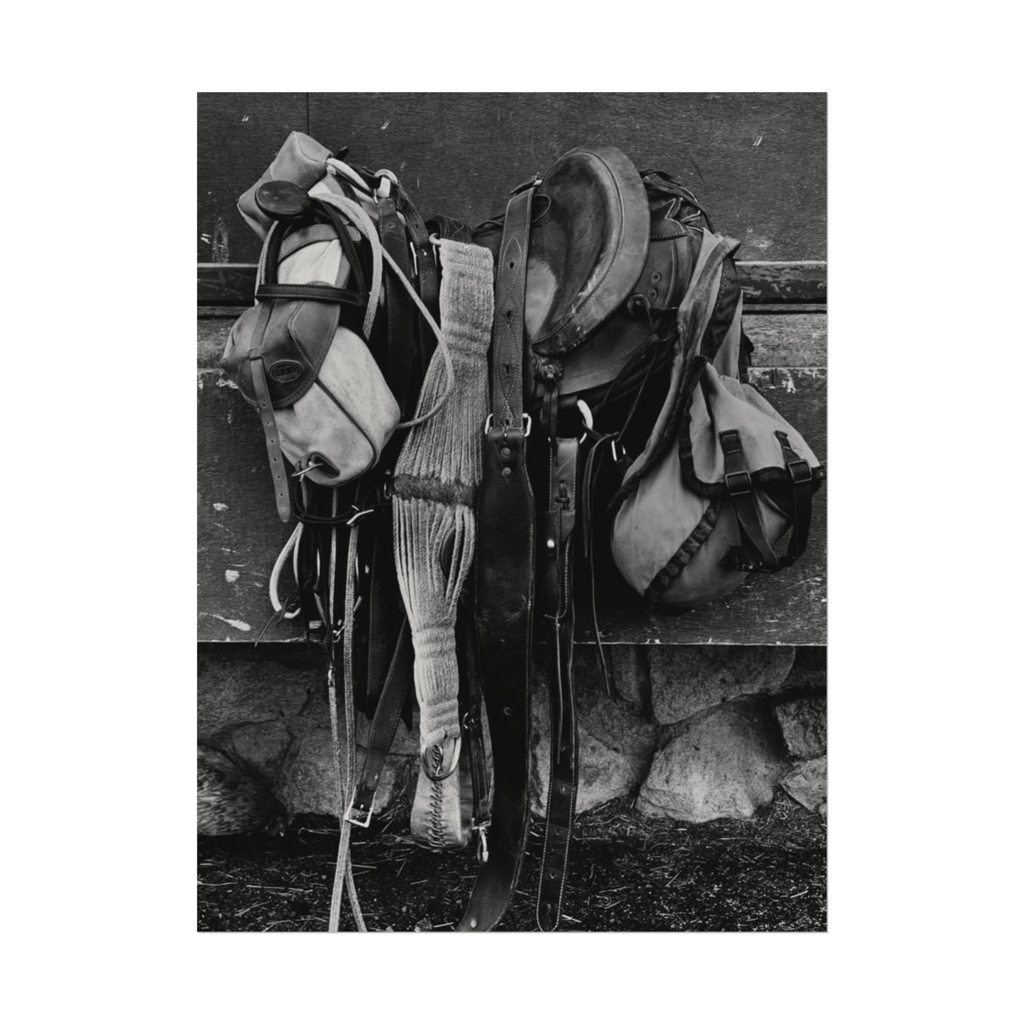 Leather & Dust Western Textured Watercolor Matte Posters