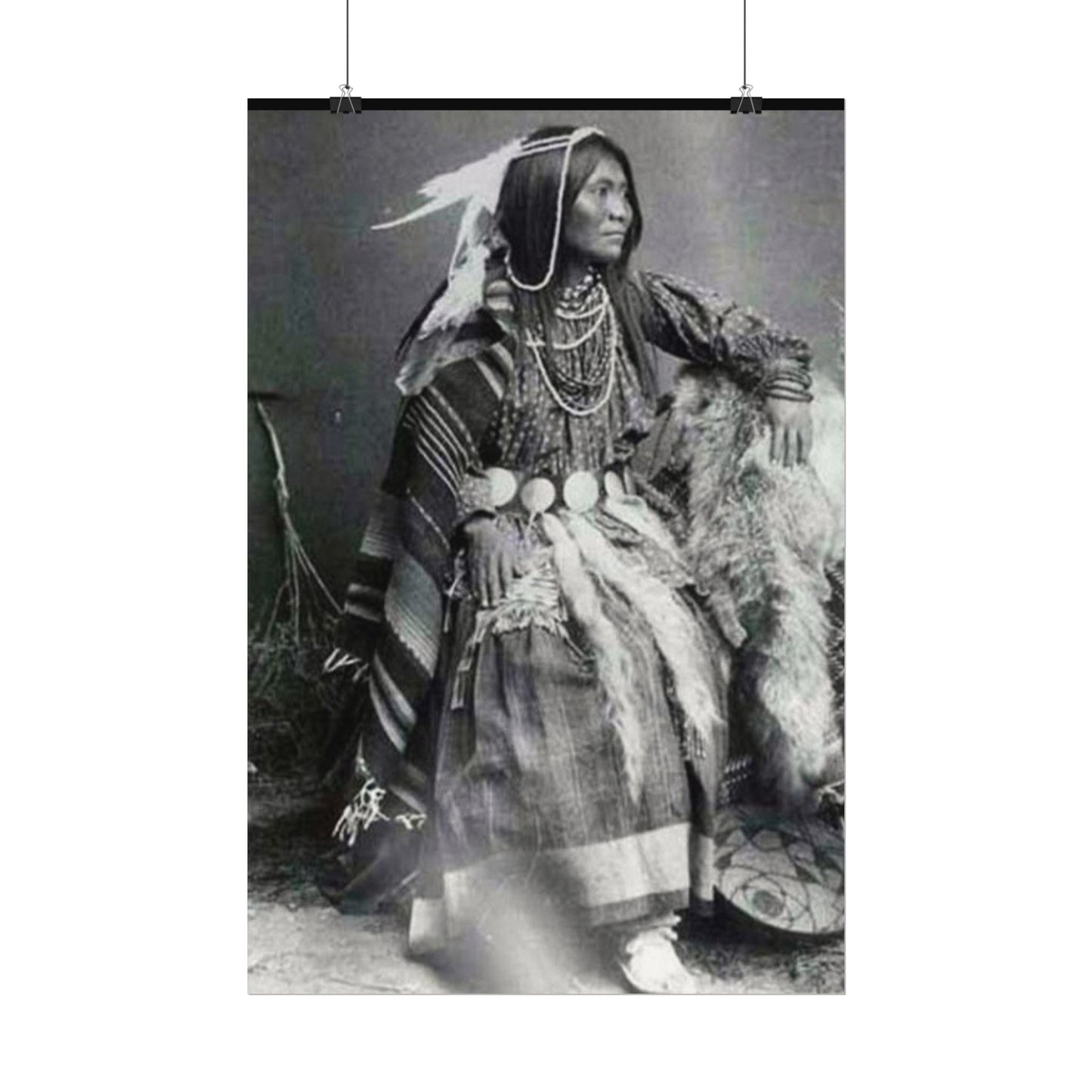 Courage & Strength – Western Textured Watercolor Matte Posters