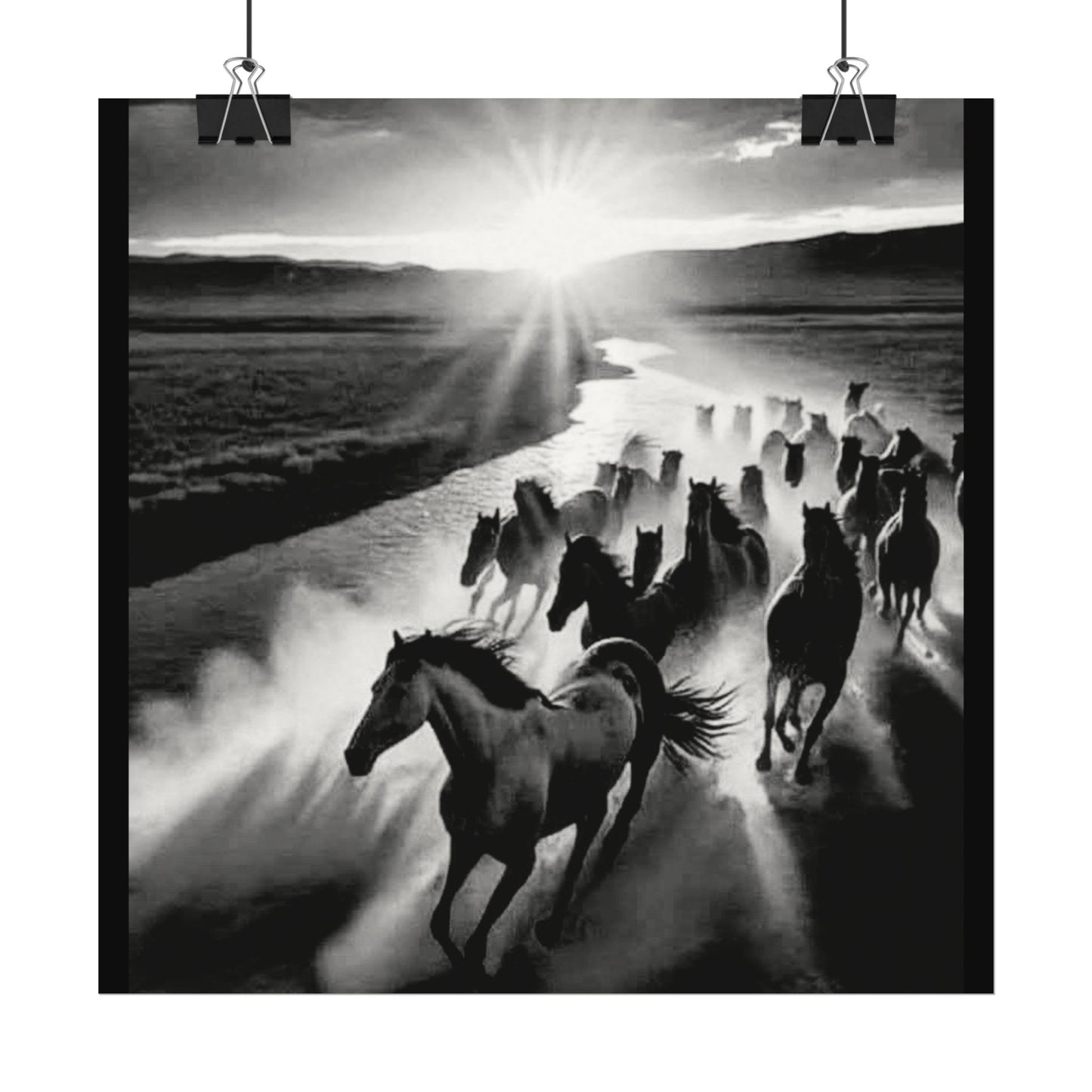 Chasing Dawns Grace – Western Textured Watercolor Matte Posters