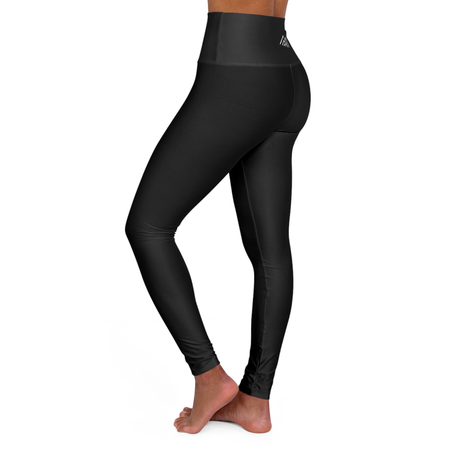 Black Adventure Awaits High Waisted Yoga Leggings - Purple, Comfortable Activewear, Fitness Pants, Ideal for Gym, Yoga, and Weekend Brunch