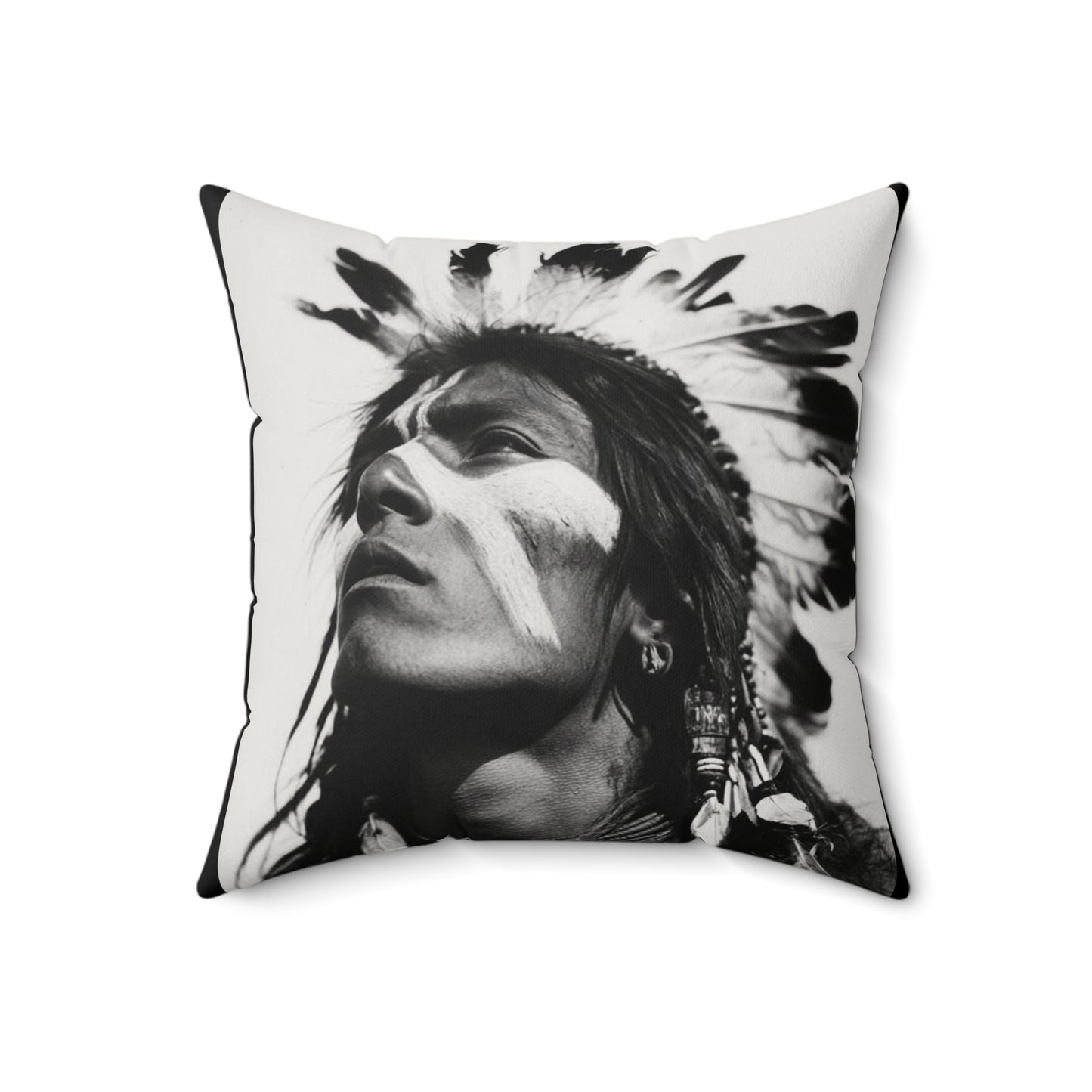 2 In 1 The Warrior & The Wolf Faux Suede Pillow, Cozy Home Decor, Motivational Cushion, Bohemian Bedroom Accessory, Unique Gift Idea, Stay Wild