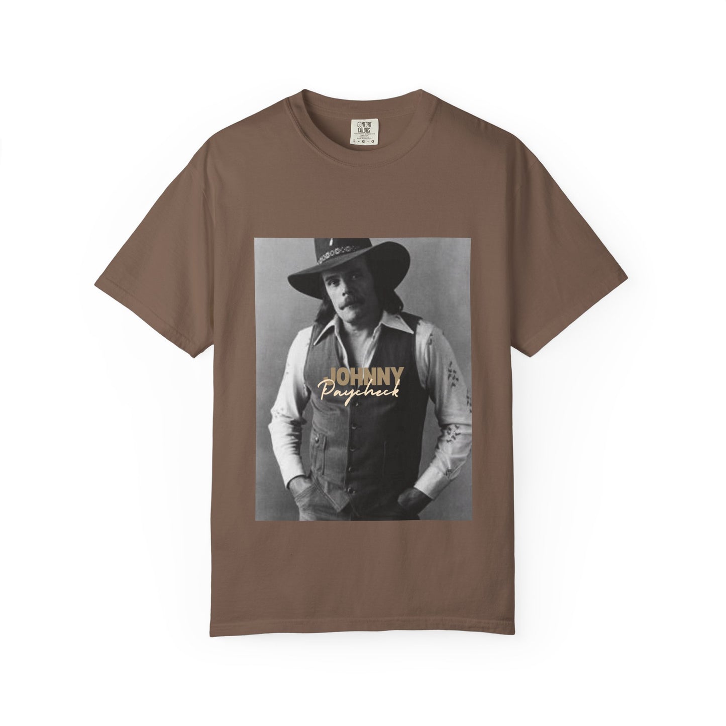 Retro Johnny Paycheck Unisex Garment-Dyed T-Shirt, Vintage Style Tee, Casual Wear, Music Festival Shirt, Gift for Him/Her, Streetwear
