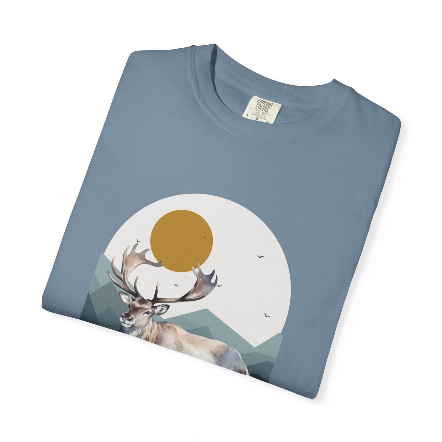 Wildlife Adventure Tee Unisex Garment-Dyed T-shirt, Boho Nature Tee, Camping Shirt, Adventure Apparel, Gift for Wilderness Lovers