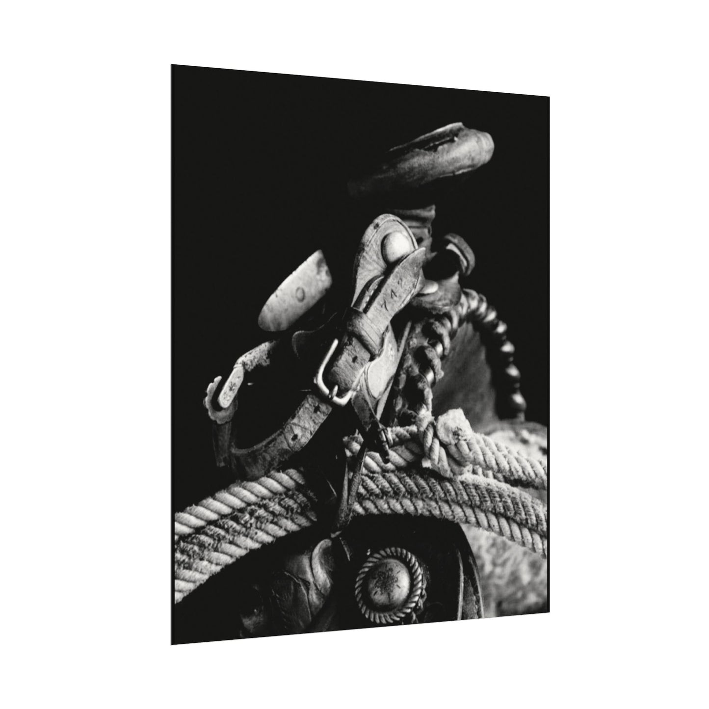 Saddle Up – Western Textured Watercolor Matte Posters