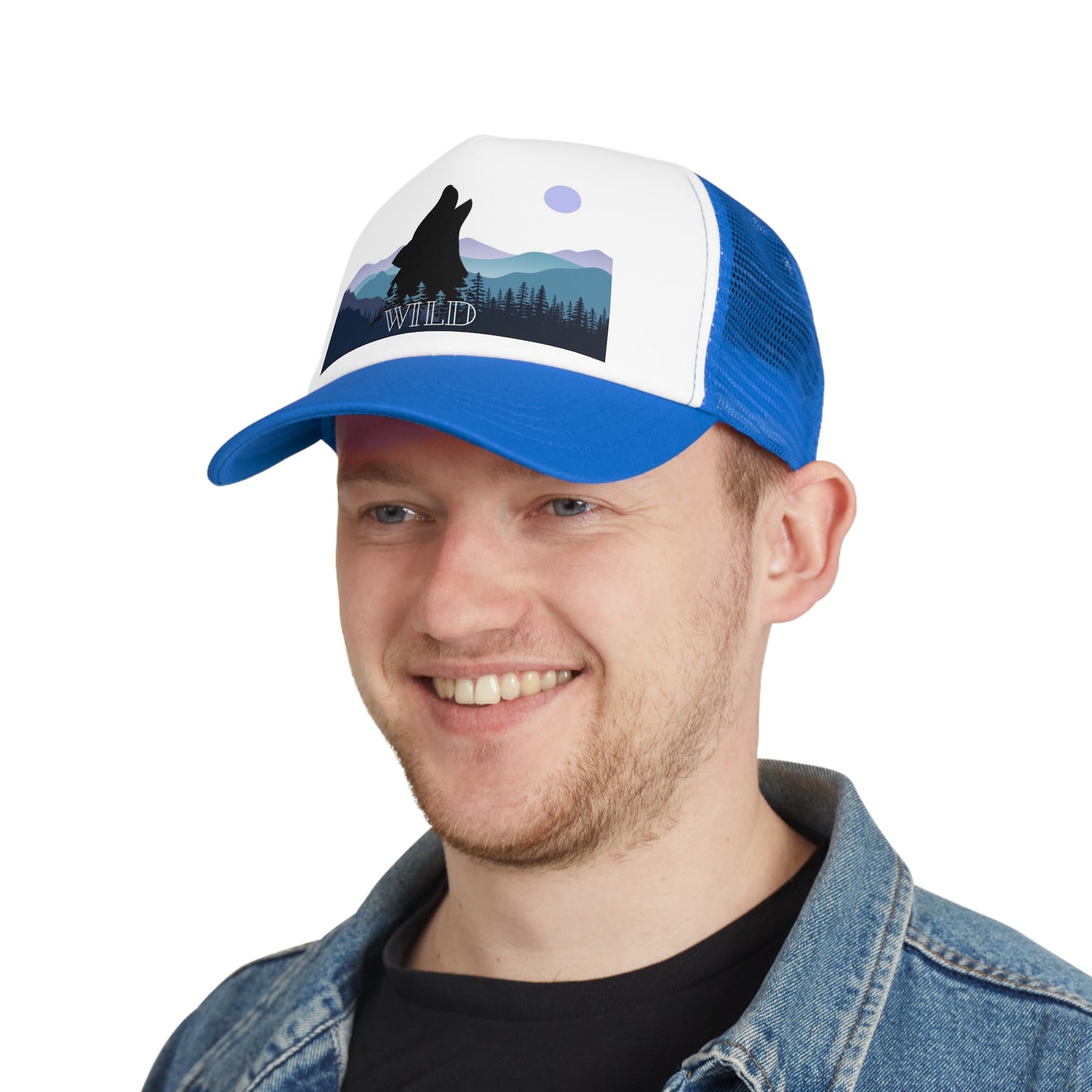 Howling Wolf, Retro Trucker Hat, His & Her Nature Lovers Gifts , Outdoor Accessory, Beer Lover Gift, Summer BBQ Essential