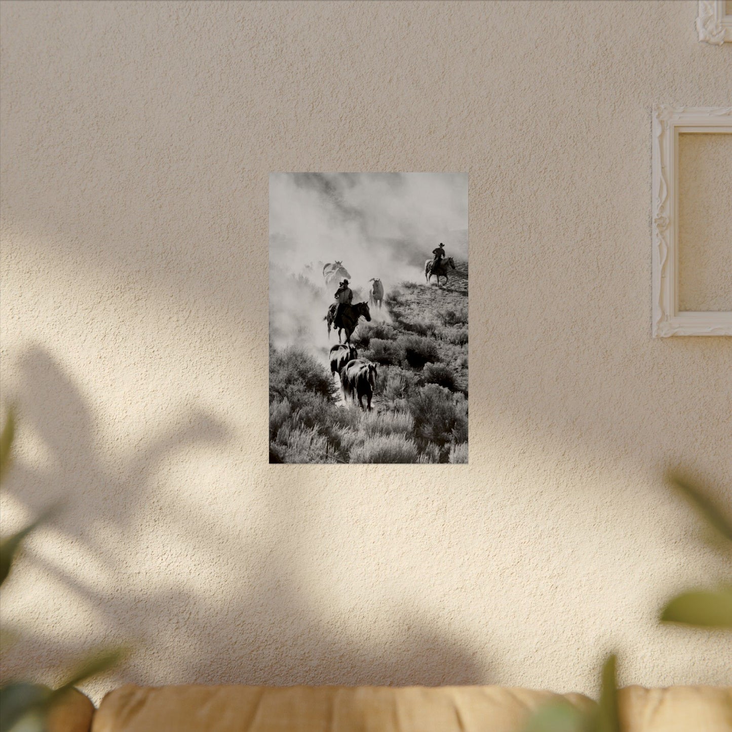 The Dusty Range – Western Textured Watercolor Matte Posters