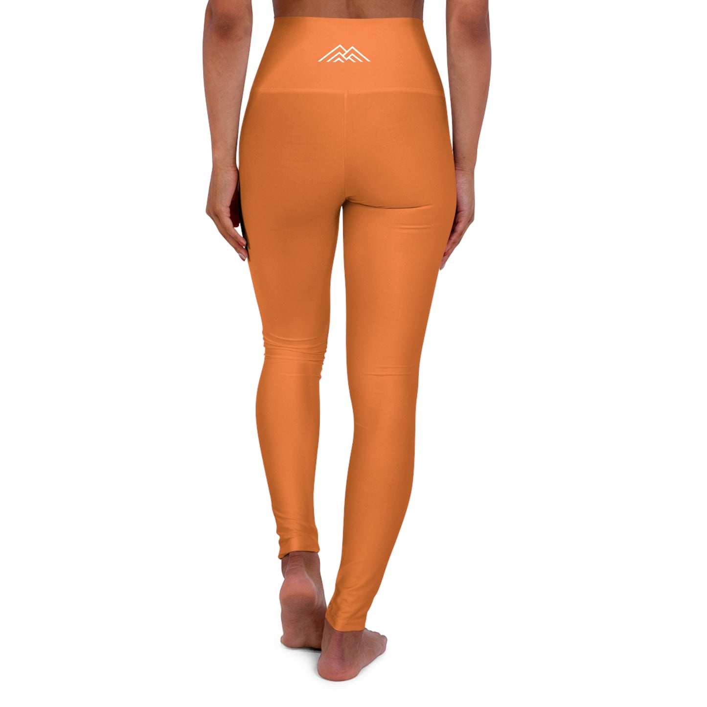 Sunset Orange Adventure Awaits High Waisted Yoga Leggings - Purple, Comfortable Activewear, Fitness Pants, Ideal for Gym, Yoga, and Weekend Brunch