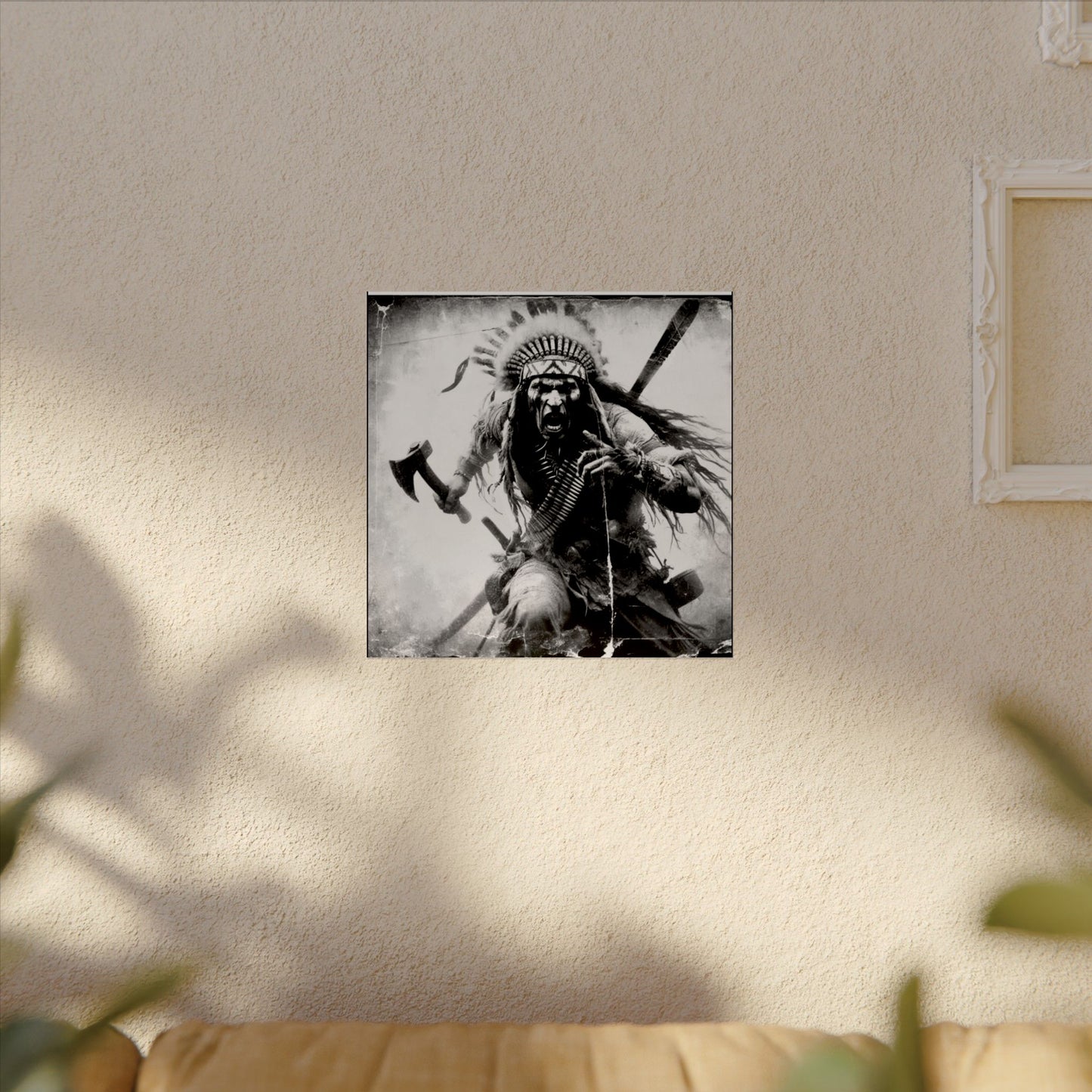 Warriors Charge – Western Textured Watercolor Matte Posters