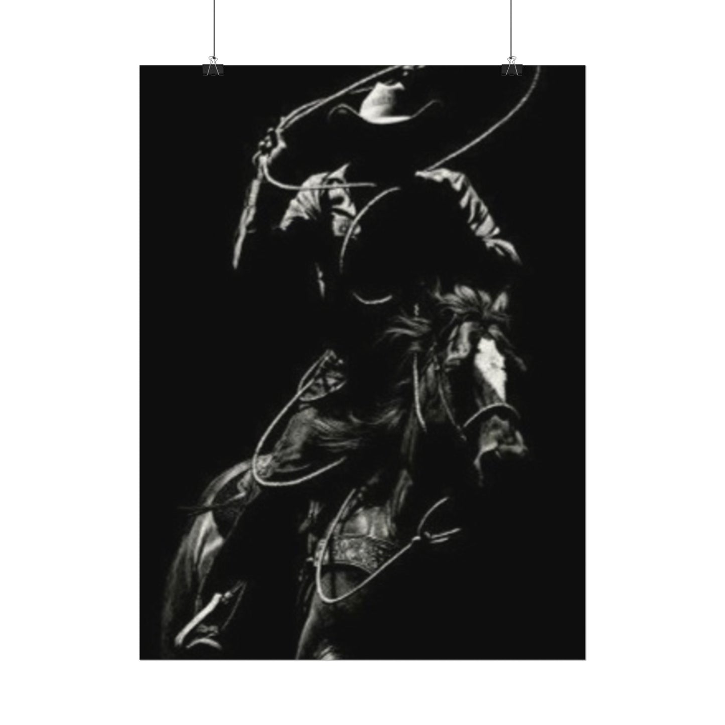 The Ropers Mark – Western Textured Watercolor Matte Posters