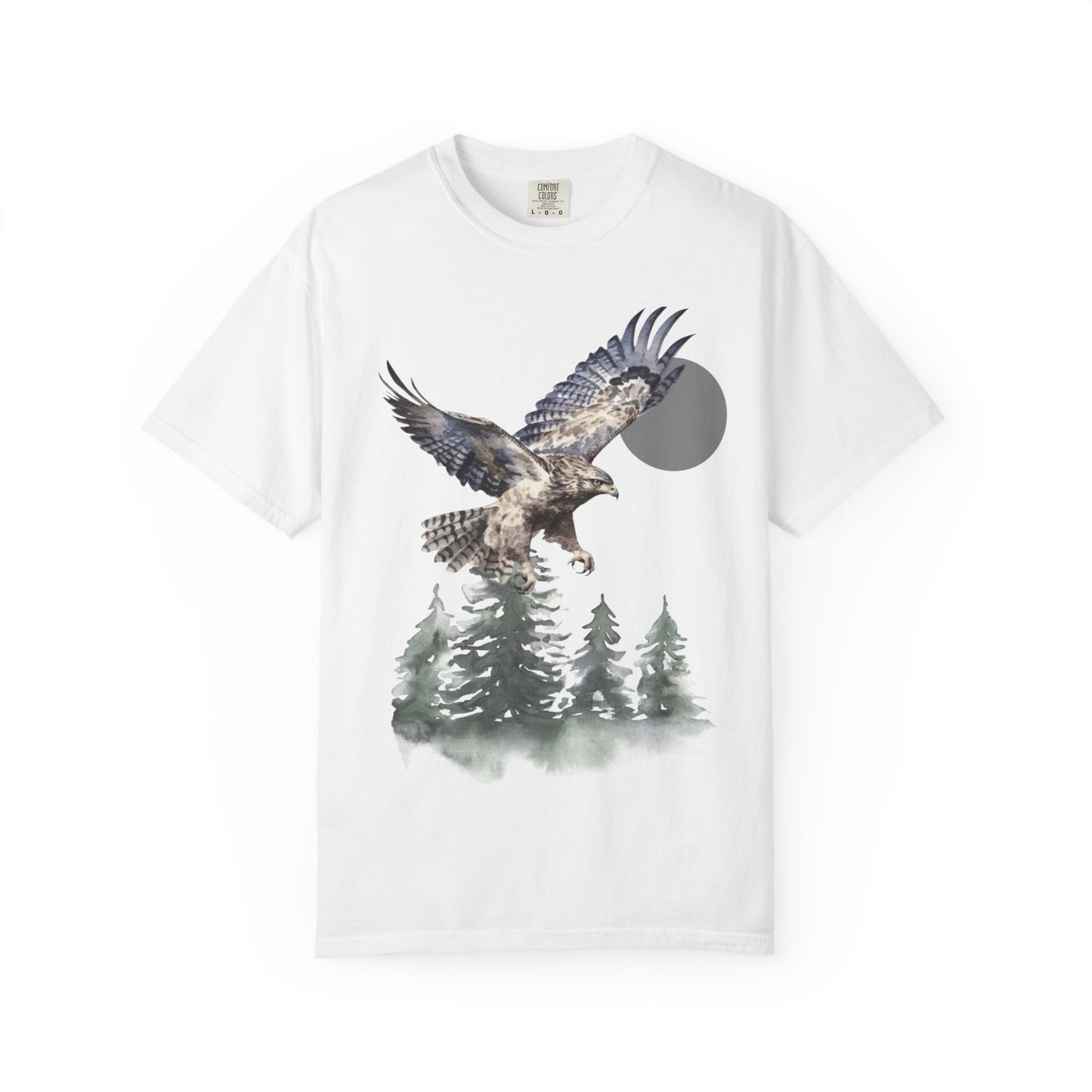 Flying High Wildlife Adventure Tee Unisex Garment-Dyed T-shirt, Boho Nature Tee, Camping Shirt, Adventure Apparel, Gift for Wilderness Lovers