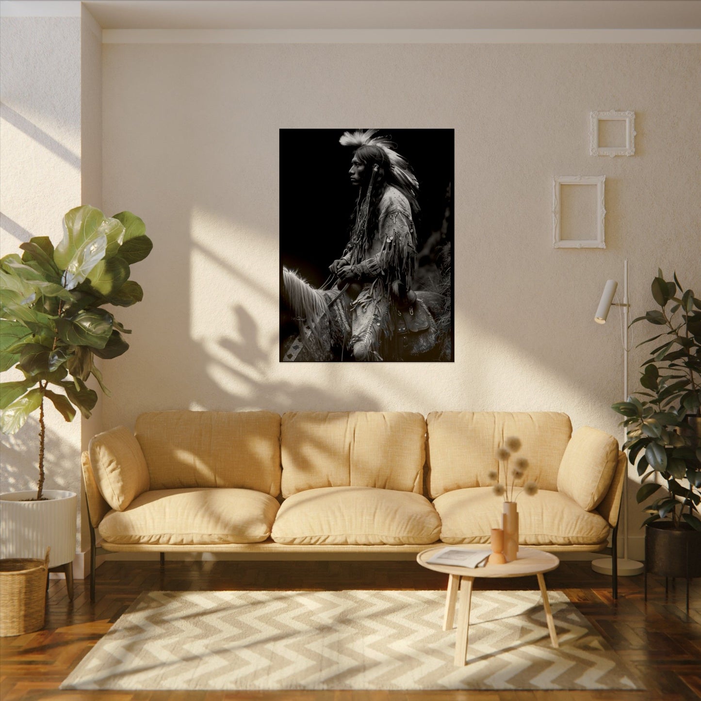 Ghost Rider – Western Textured Watercolor Matte Posters