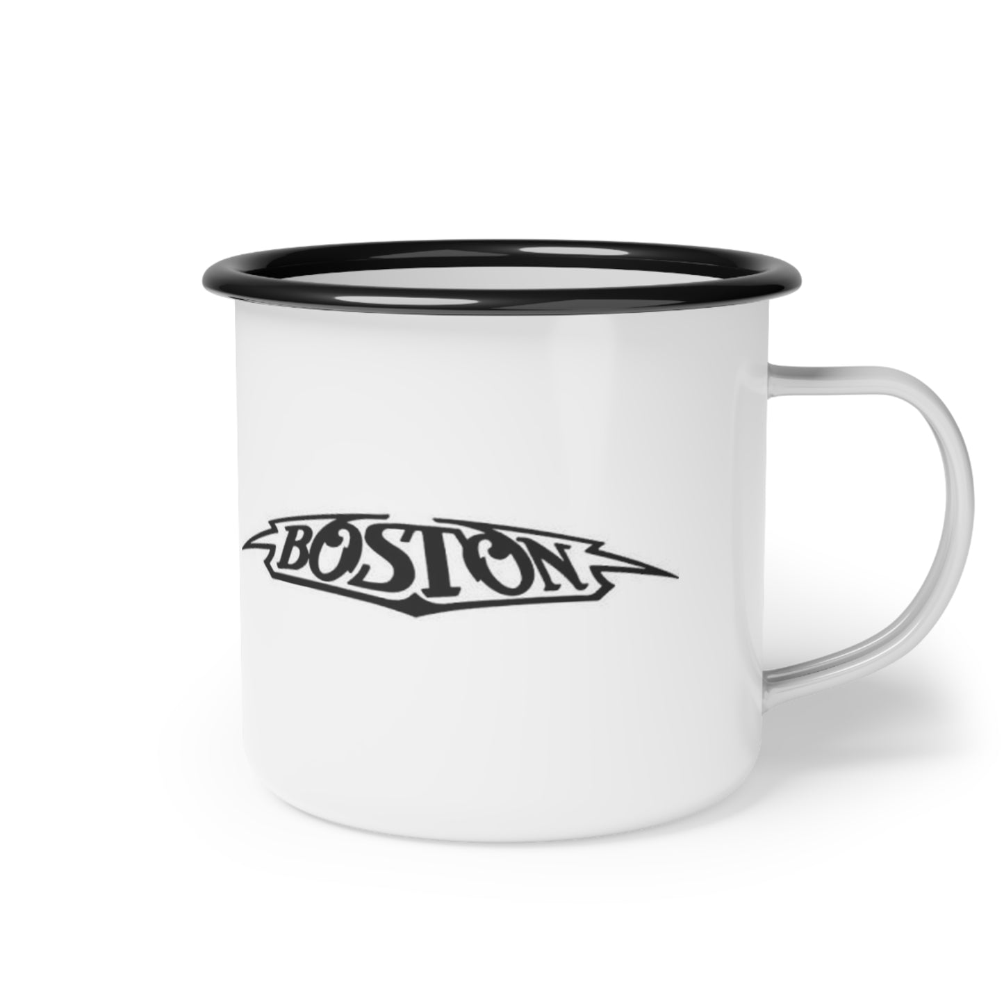 Vintage Boston Enamel Camp Cup, Retro Coffee Mug, Camping Mug, Outdoor Drinkware, Gift for Boston Lovers, Travel Essentials