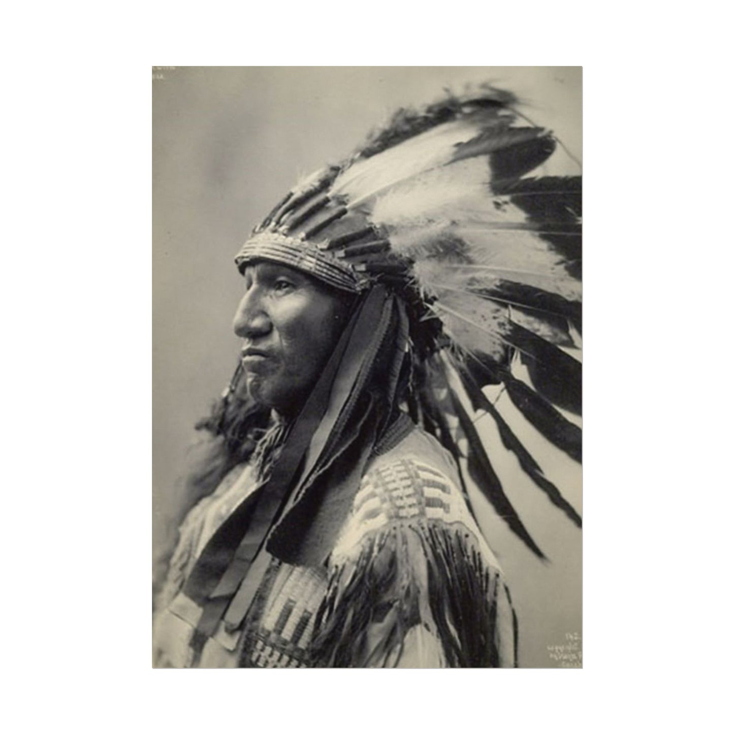 Black Rock Sioux – Western Textured Watercolor Matte Posters