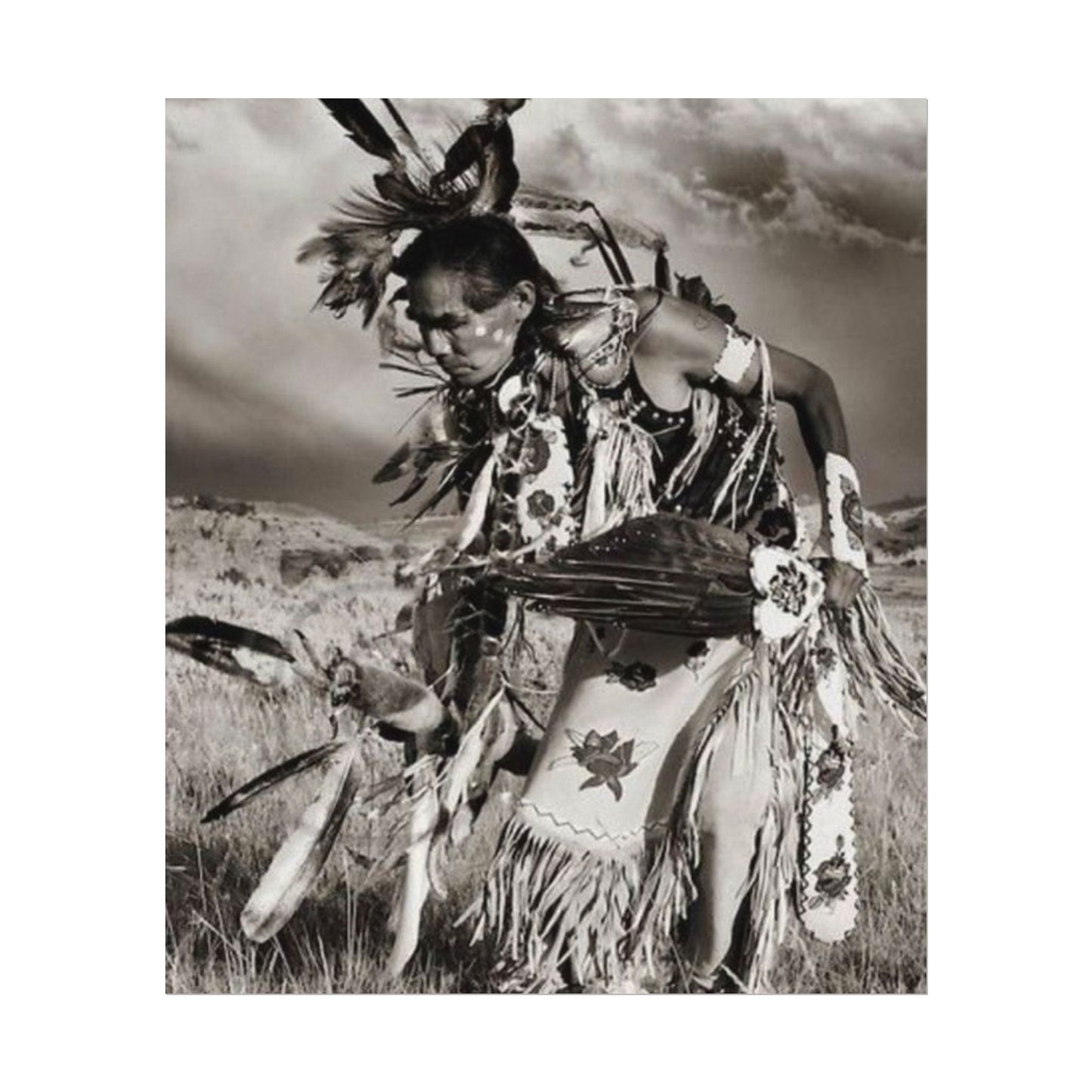 The Dancing Spirit – Western Textured Watercolor Matte Posters