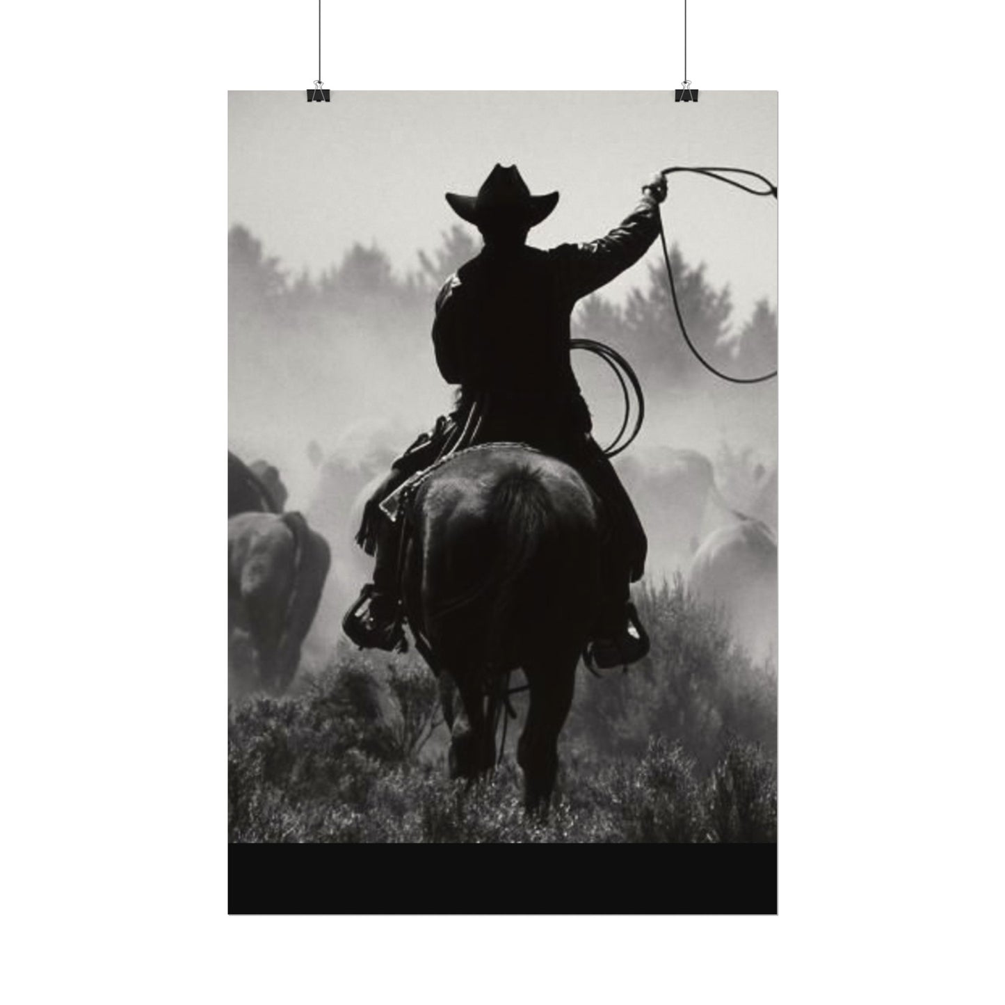 Bones Of The West  – Western Textured Watercolor Matte Posters