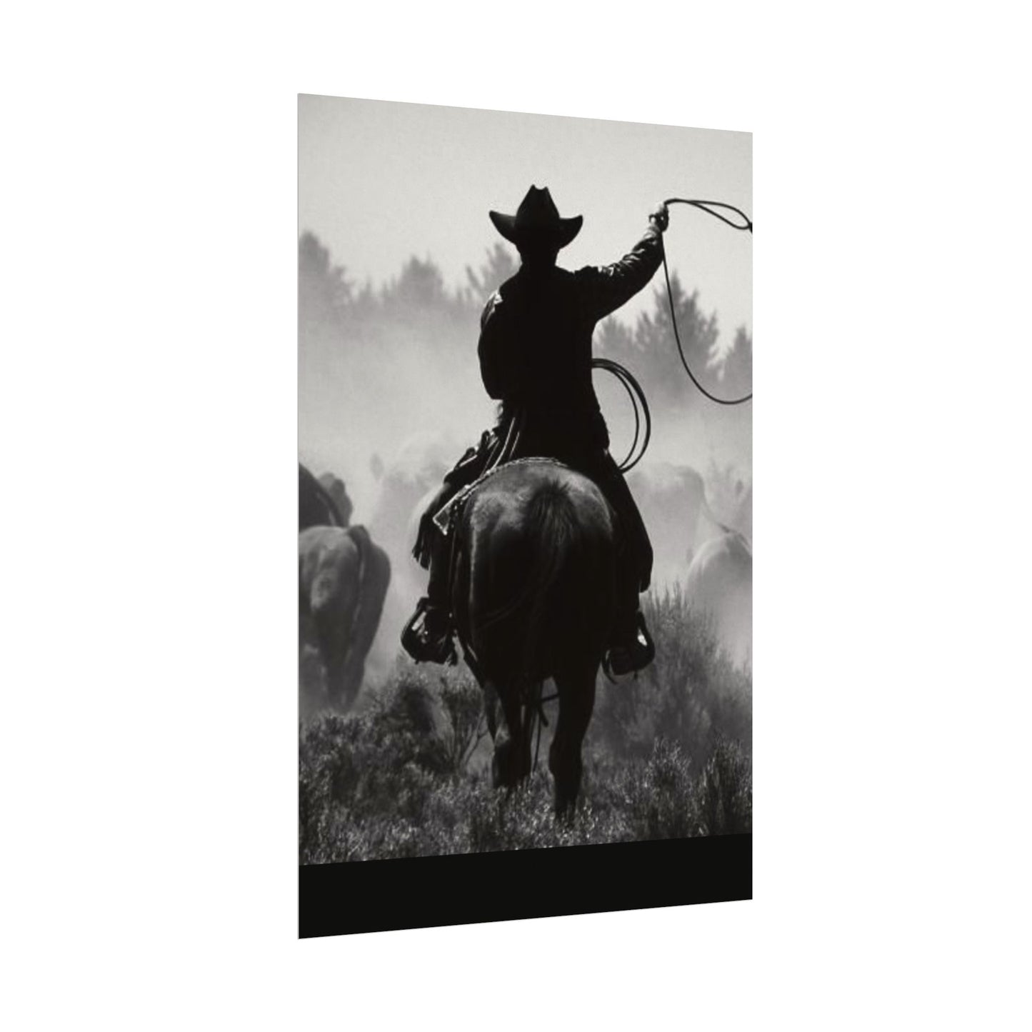 Bones Of The West  – Western Textured Watercolor Matte Posters