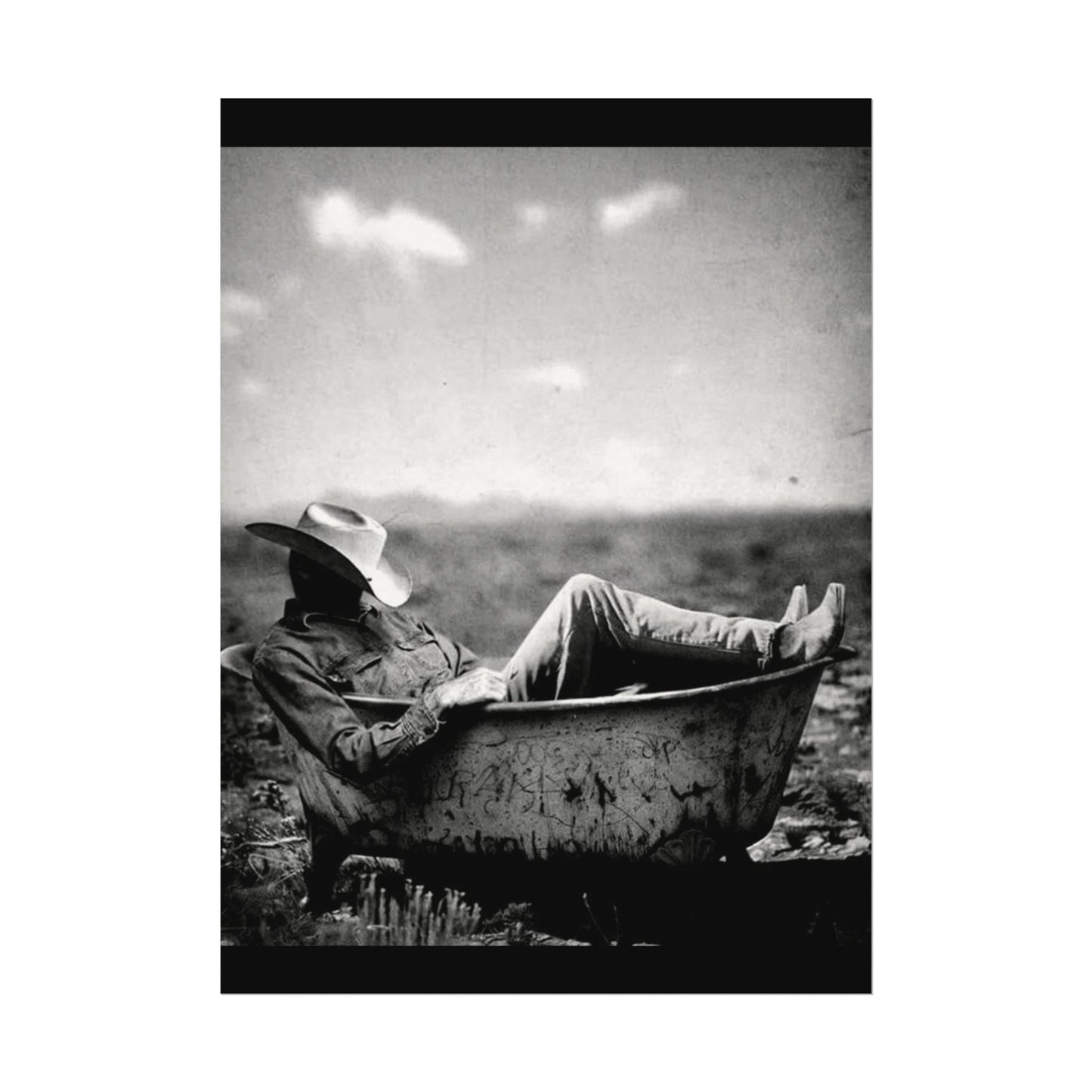 Washed & Weathered – Western Textured Watercolor Matte Posters