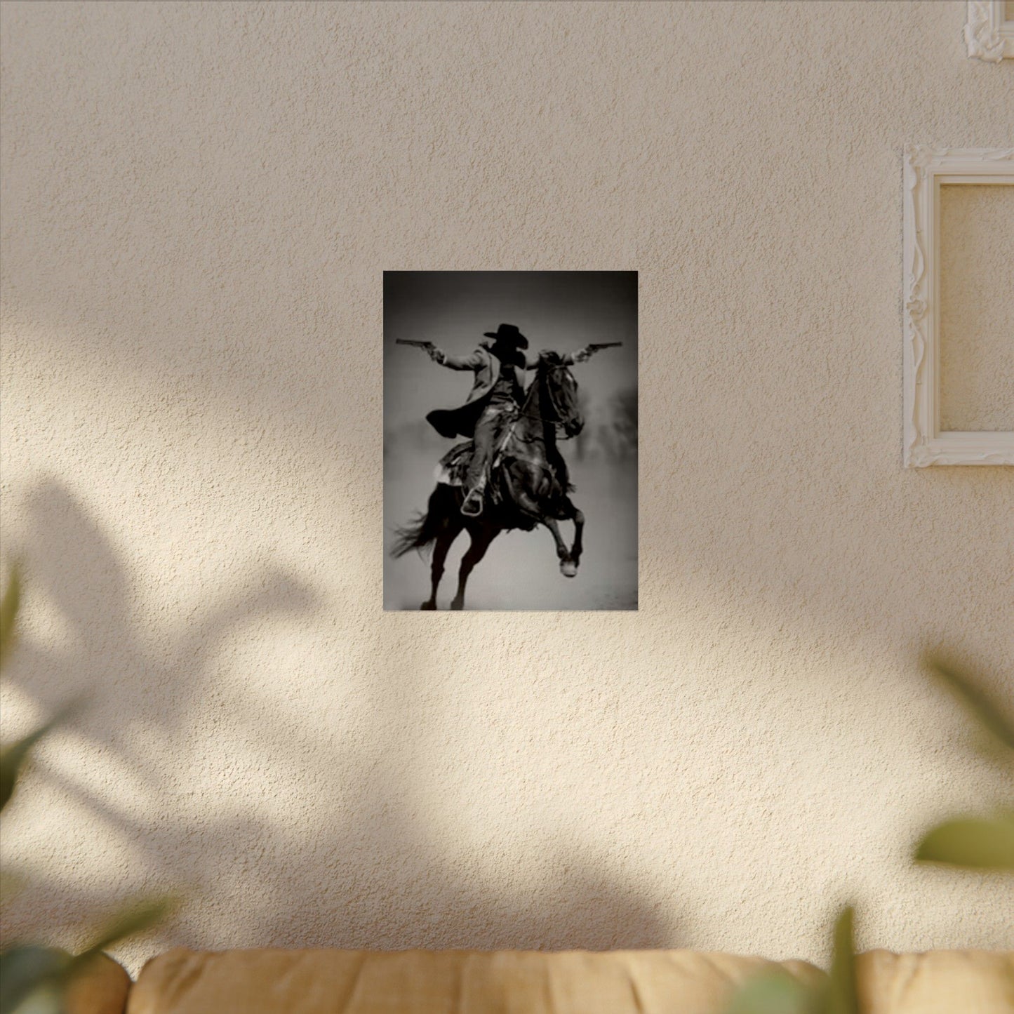 Smoke & Spurs – Western Textured Watercolor Matte Posters