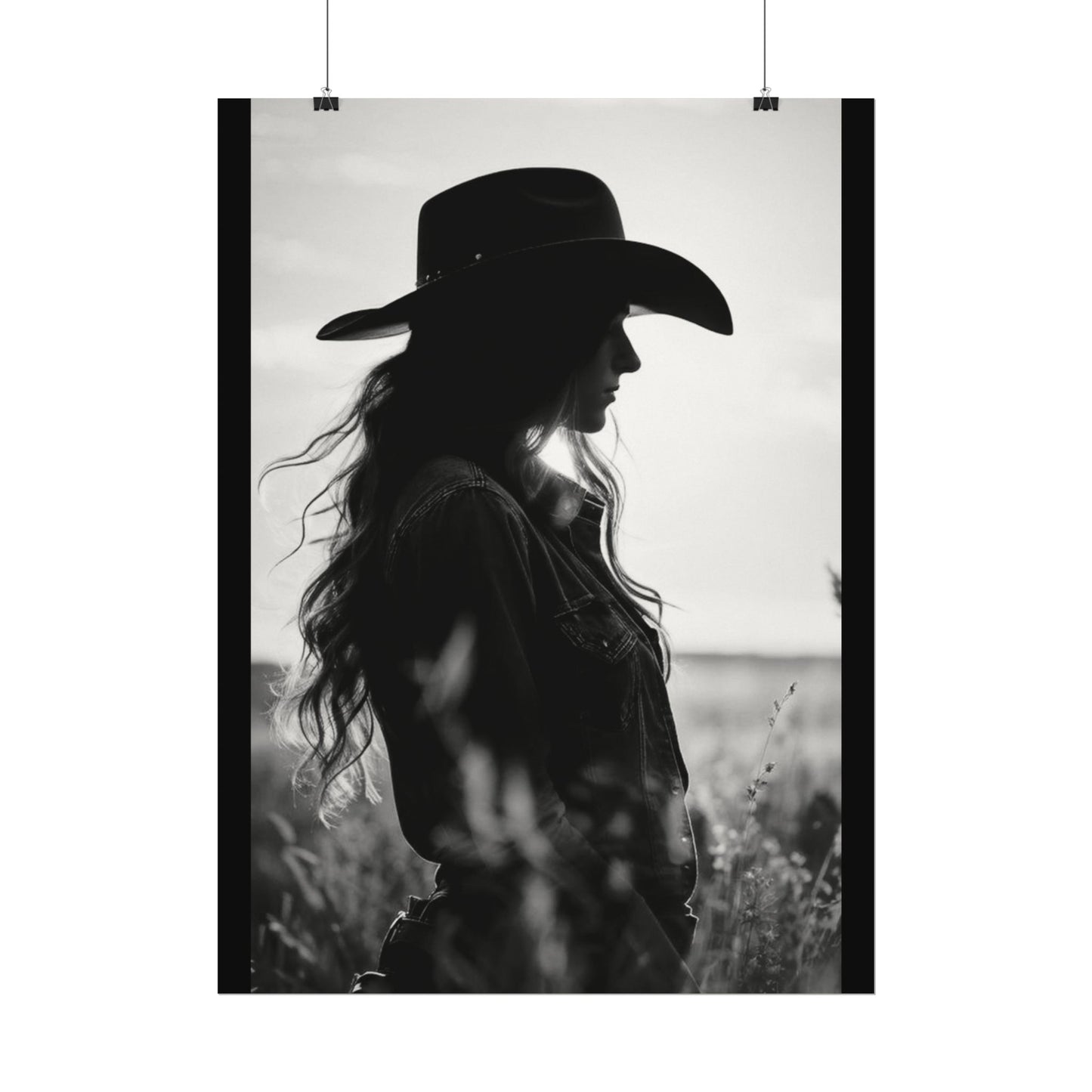 Grace Againest The Grain – Western Textured Watercolor Matte Posters