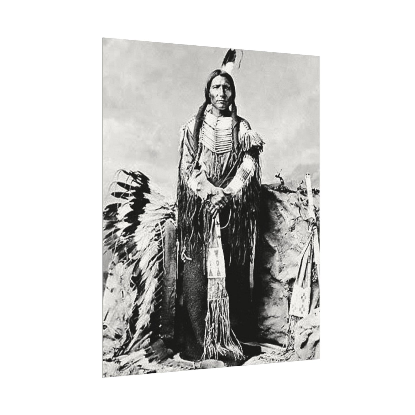 Enduring Spirit– Western Textured Watercolor Matte Posters