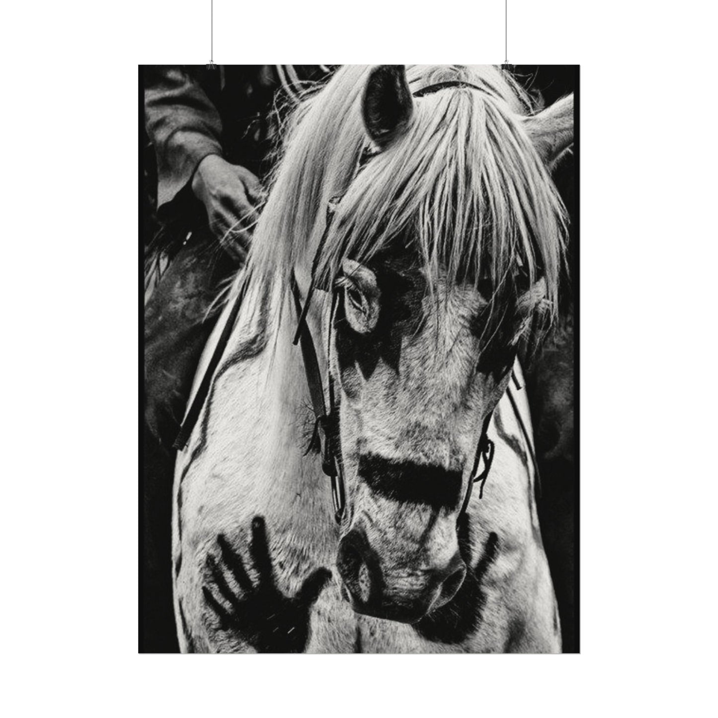 Storm Walker– Western Textured Watercolor Matte Posters