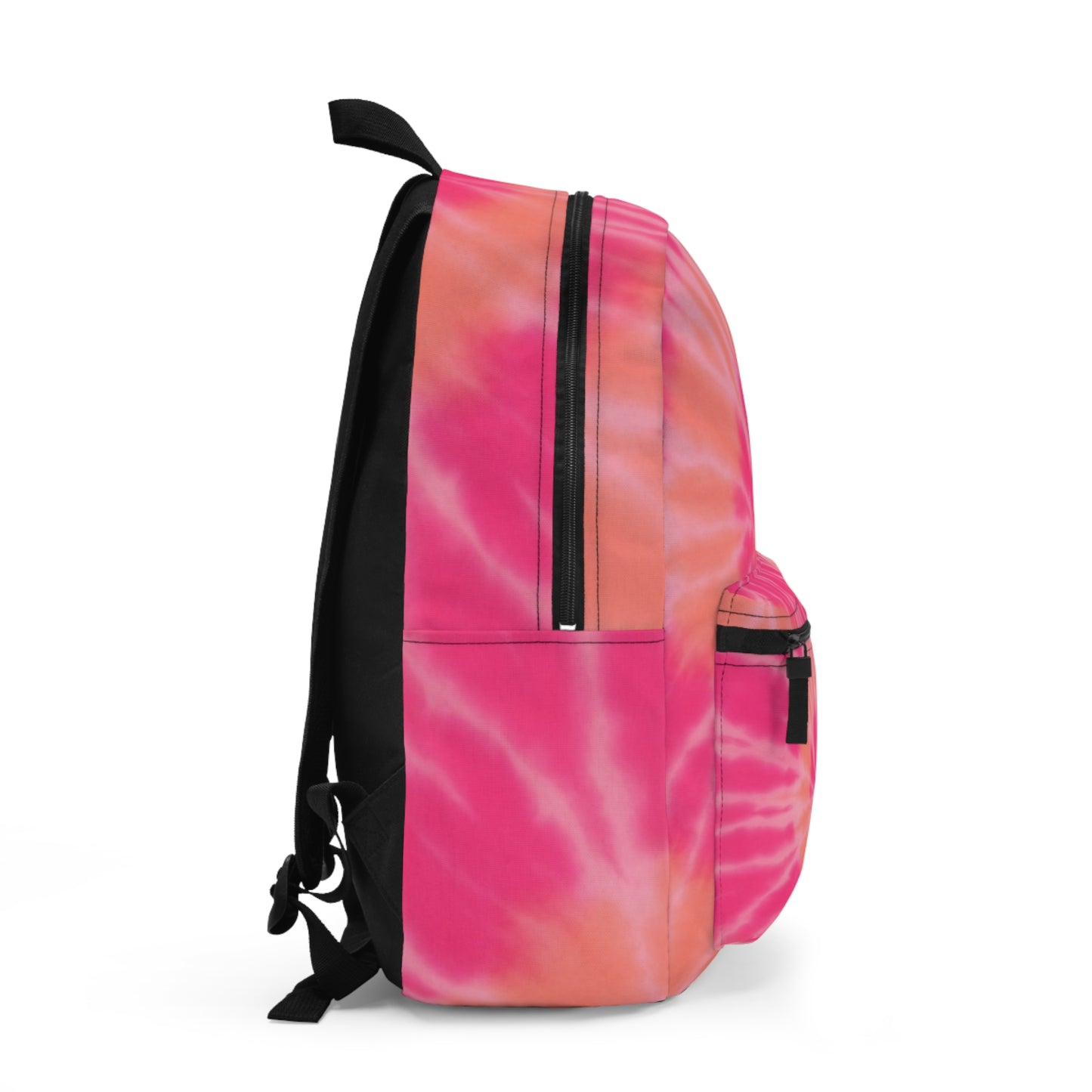 Pink Tie Dye Gradient Backpack - Stylish Travel Bag for School, Hiking, Gym, Outdoor Adventures, Everyday Use, Trendy Gift Idea