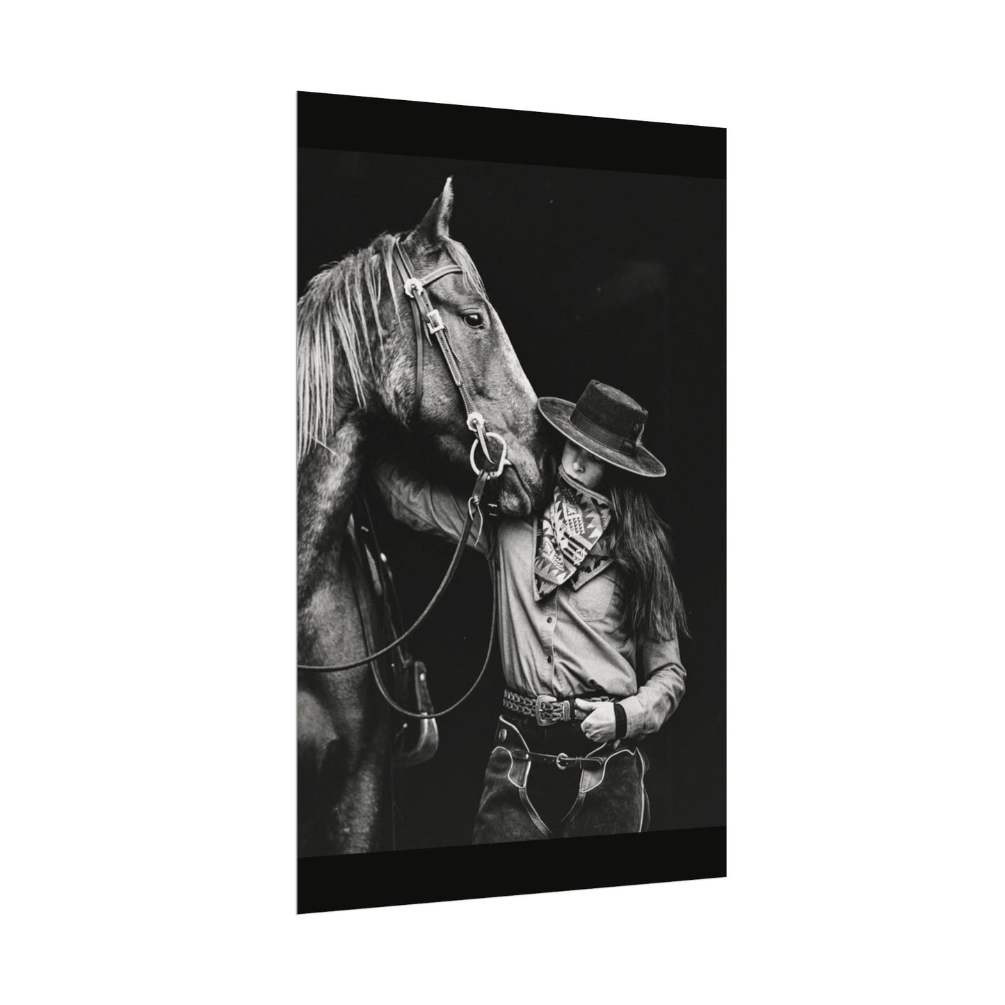 A Whisper Between Friends  – Western Textured Watercolor Matte Posters