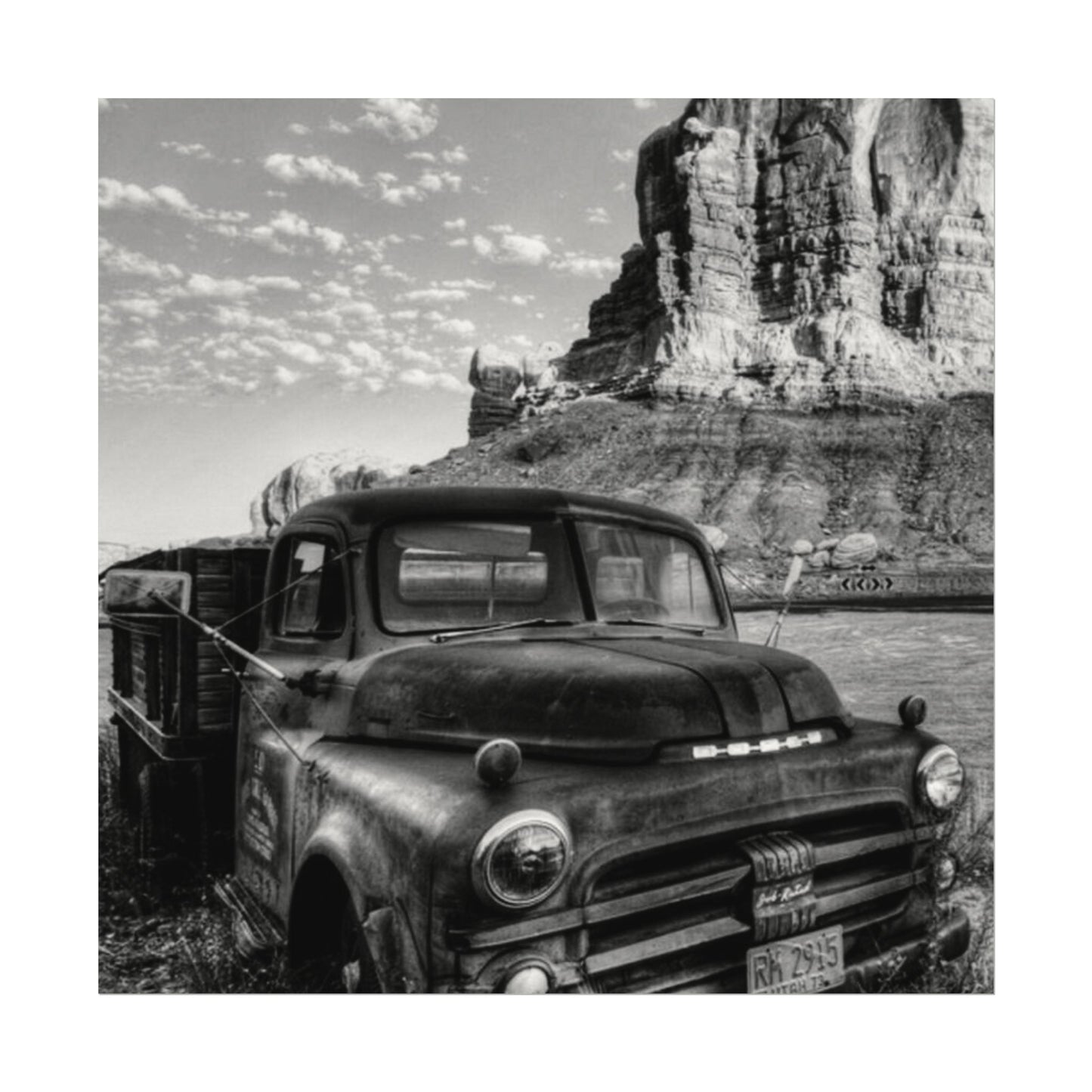 Rust & Wreckage – Western Textured Watercolor Matte Posters