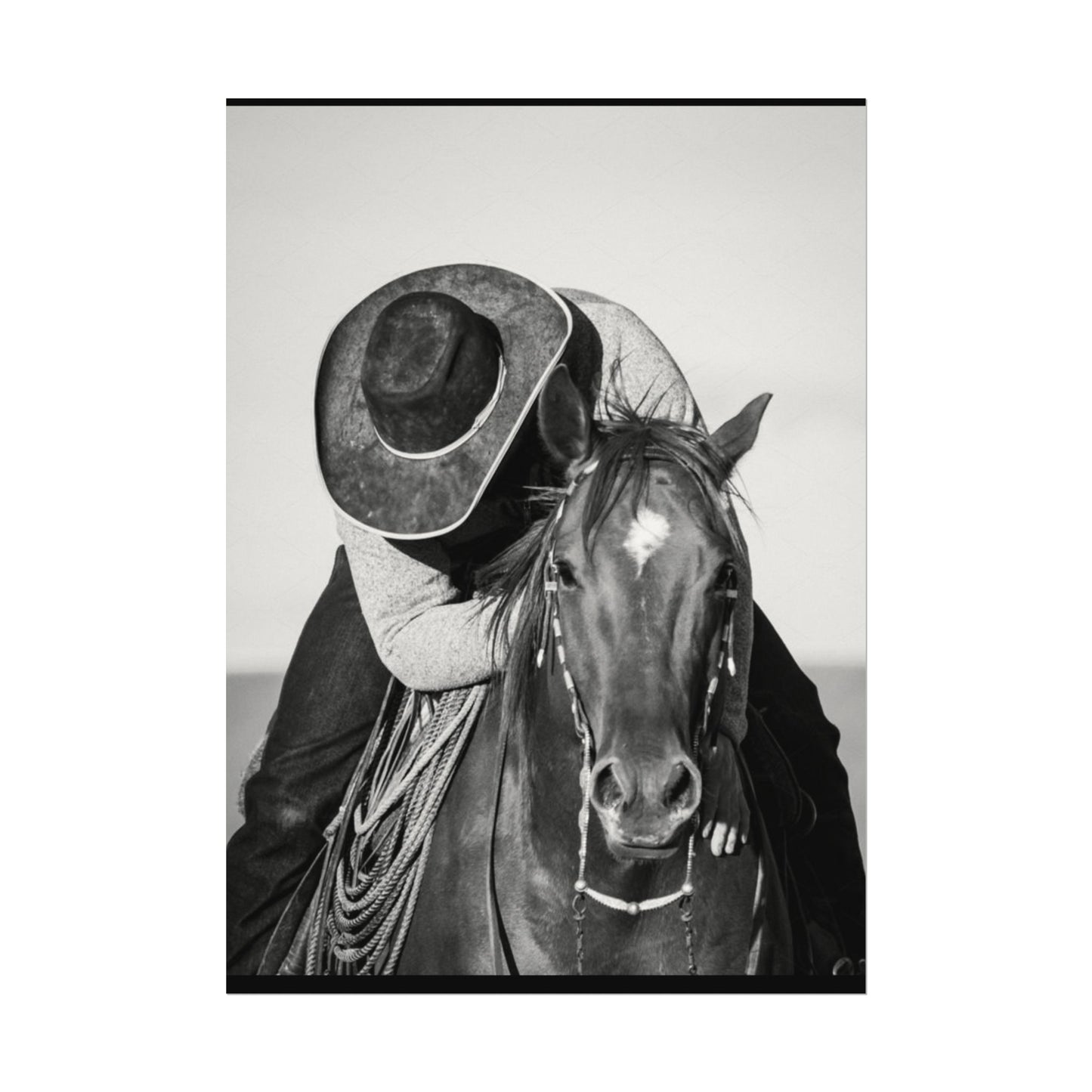 Where The Trail Ends – Western Textured Watercolor Matte Posters