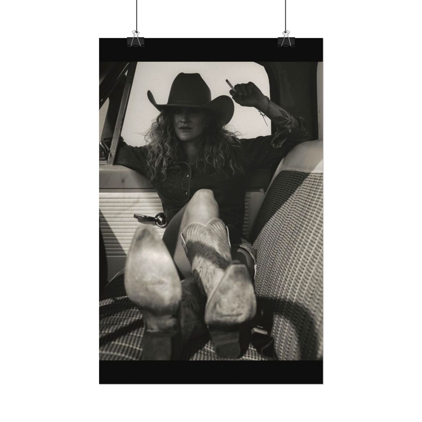 Whiskey Kissed Trouble – Western Textured Watercolor Matte Posters