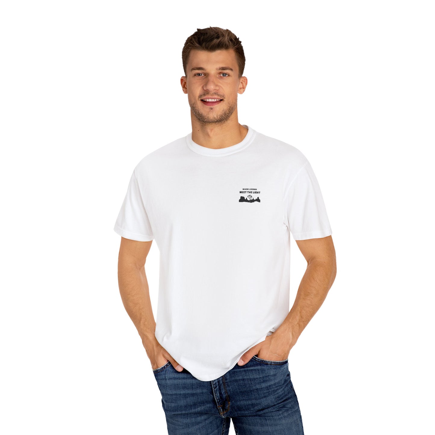 High Noon Horizons Mountain T-Shirt - Western Gift, Nature Lover Tee, Unisex Cotton Shirt