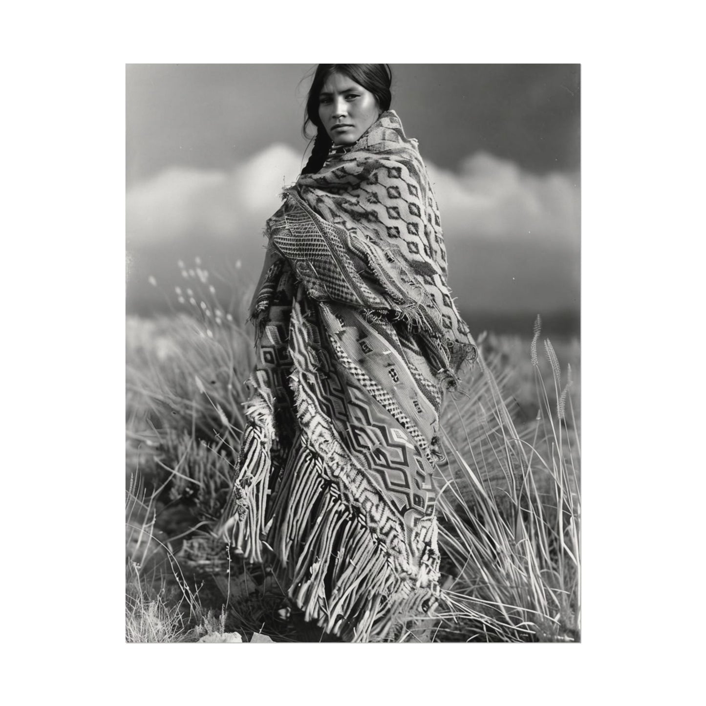 The Wind Calls Her By Name – Western Textured Watercolor Matte Posters