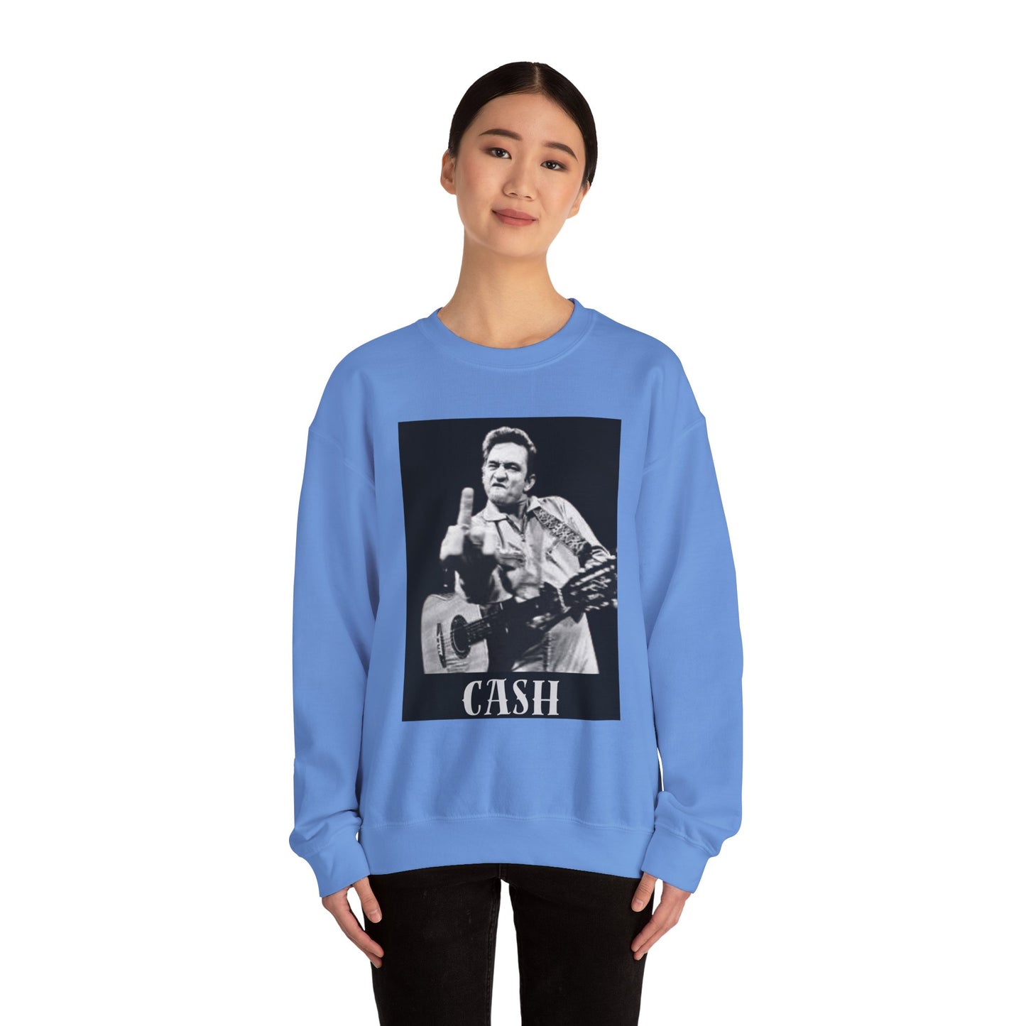 Vintage Cash Crewneck Sweatshirt | Retro Music Apparel, Rock Lover Gift, Unisex Cozy Top, Perfect for Concerts