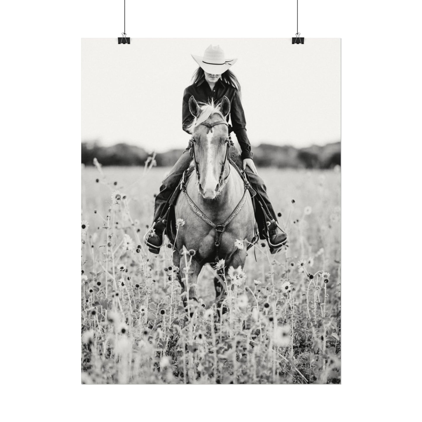 Summer Fields – Western Textured Watercolor Matte Posters